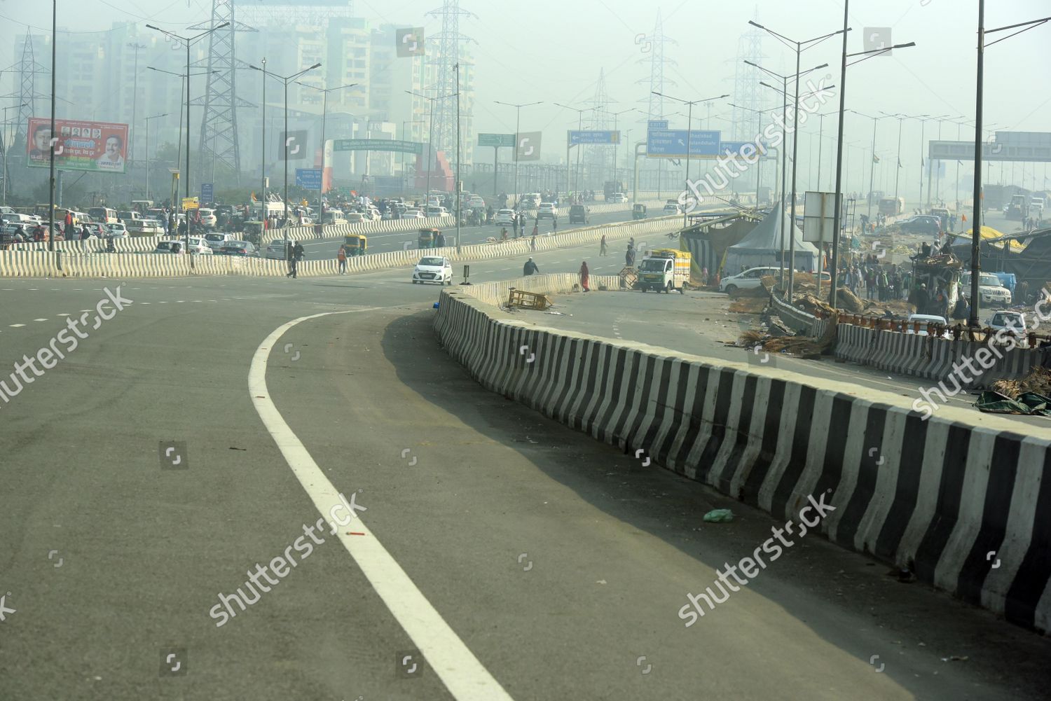 Cleared Deserted View National Highway 24 Editorial Stock Photo - Stock ...