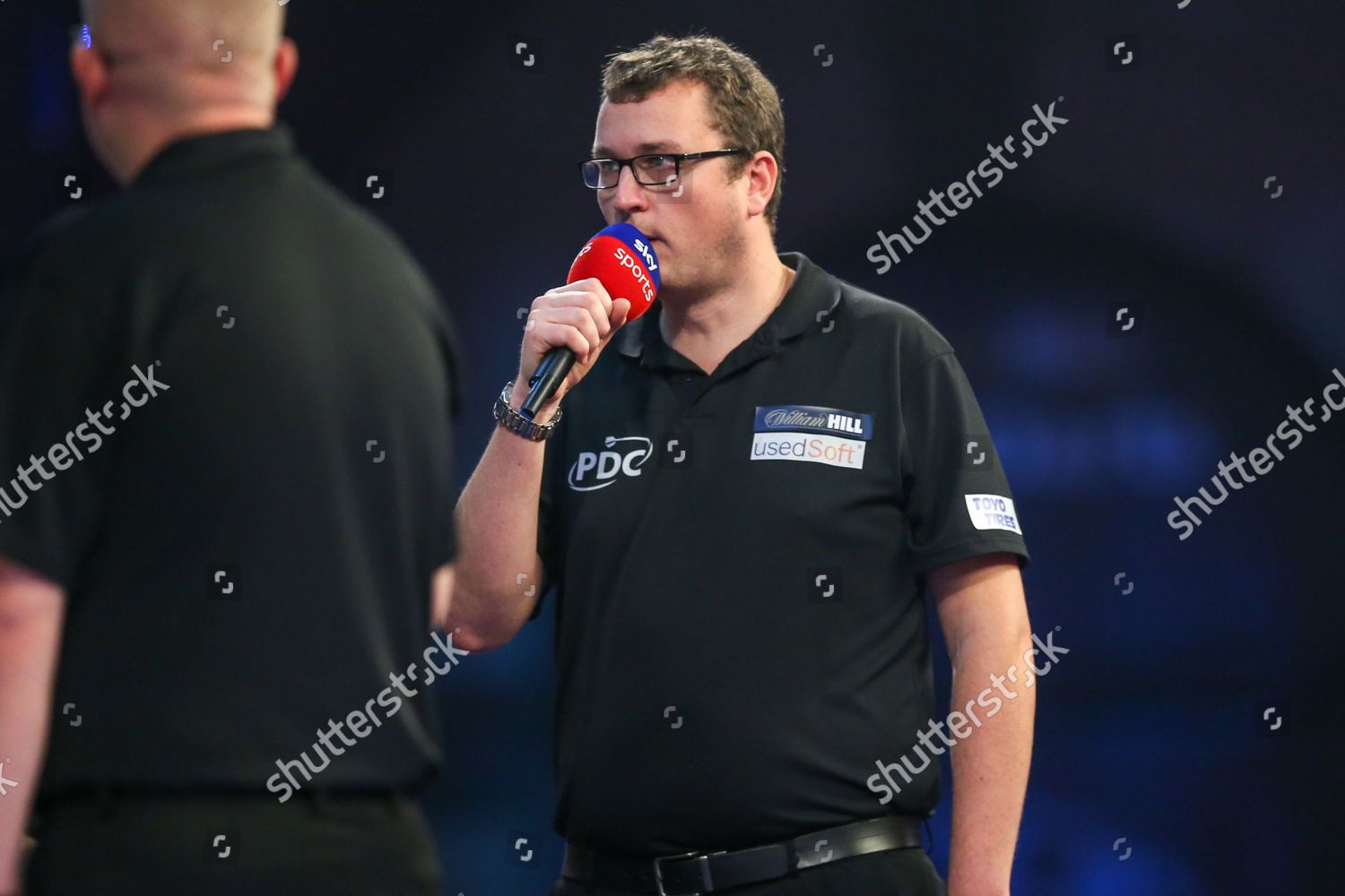 Pdc Darts Referee Kirk Bevins During Editorial Stock Photo Stock