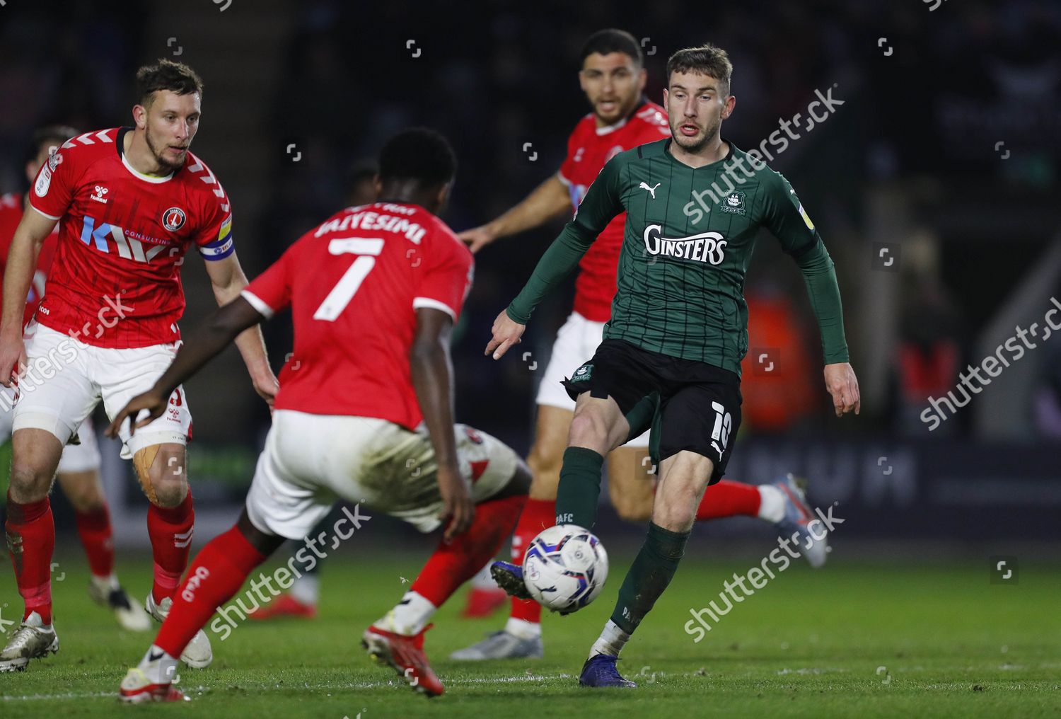 Danny Mayor Plymouth Argyle Battles Ball Editorial Stock Photo - Stock ...