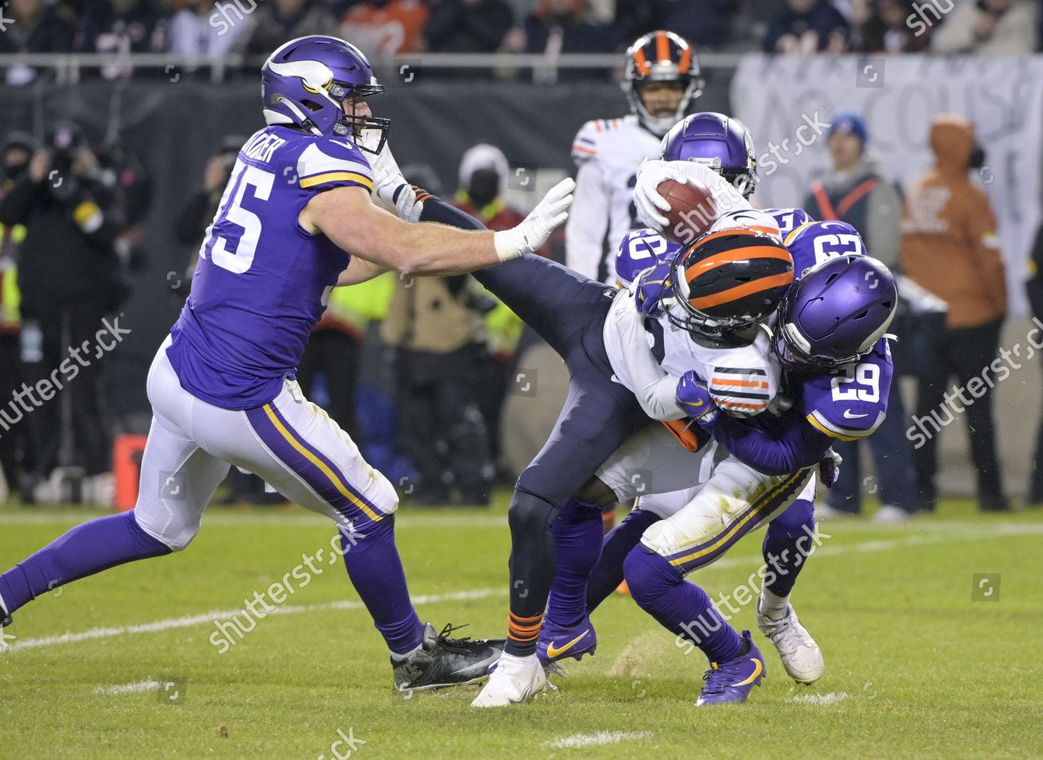 Chicago Bears Damiere Byrd 10 Tackled Editorial Stock Photo - Stock Image