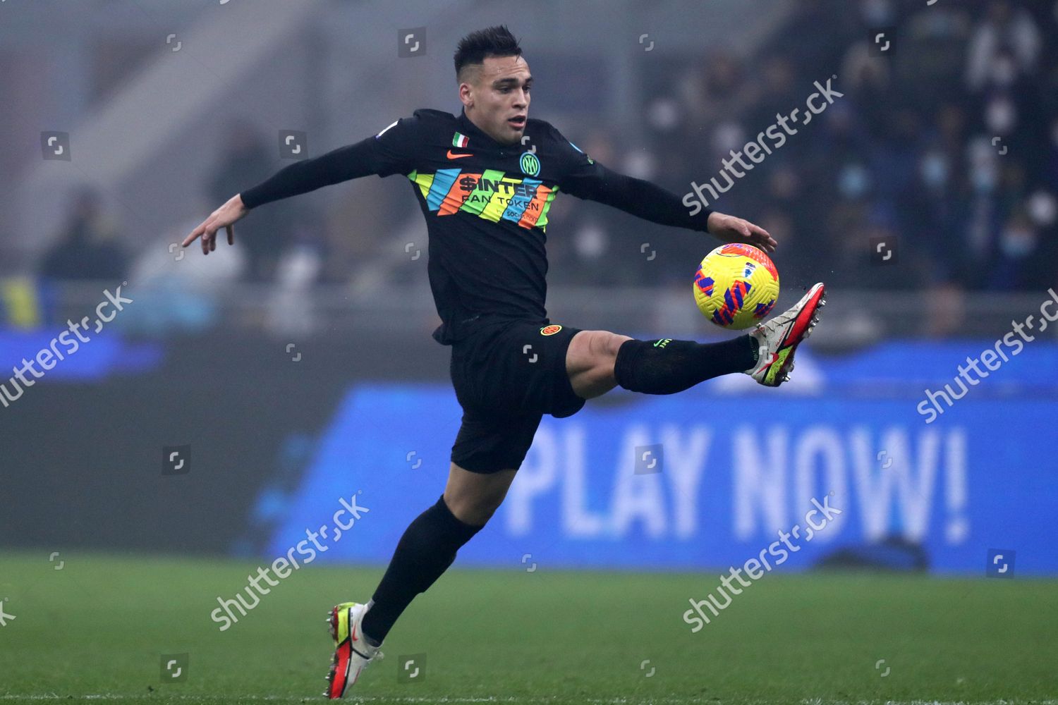 Lautaro Martinez Fc Internazionale Controls Ball Editorial Stock Photo ...