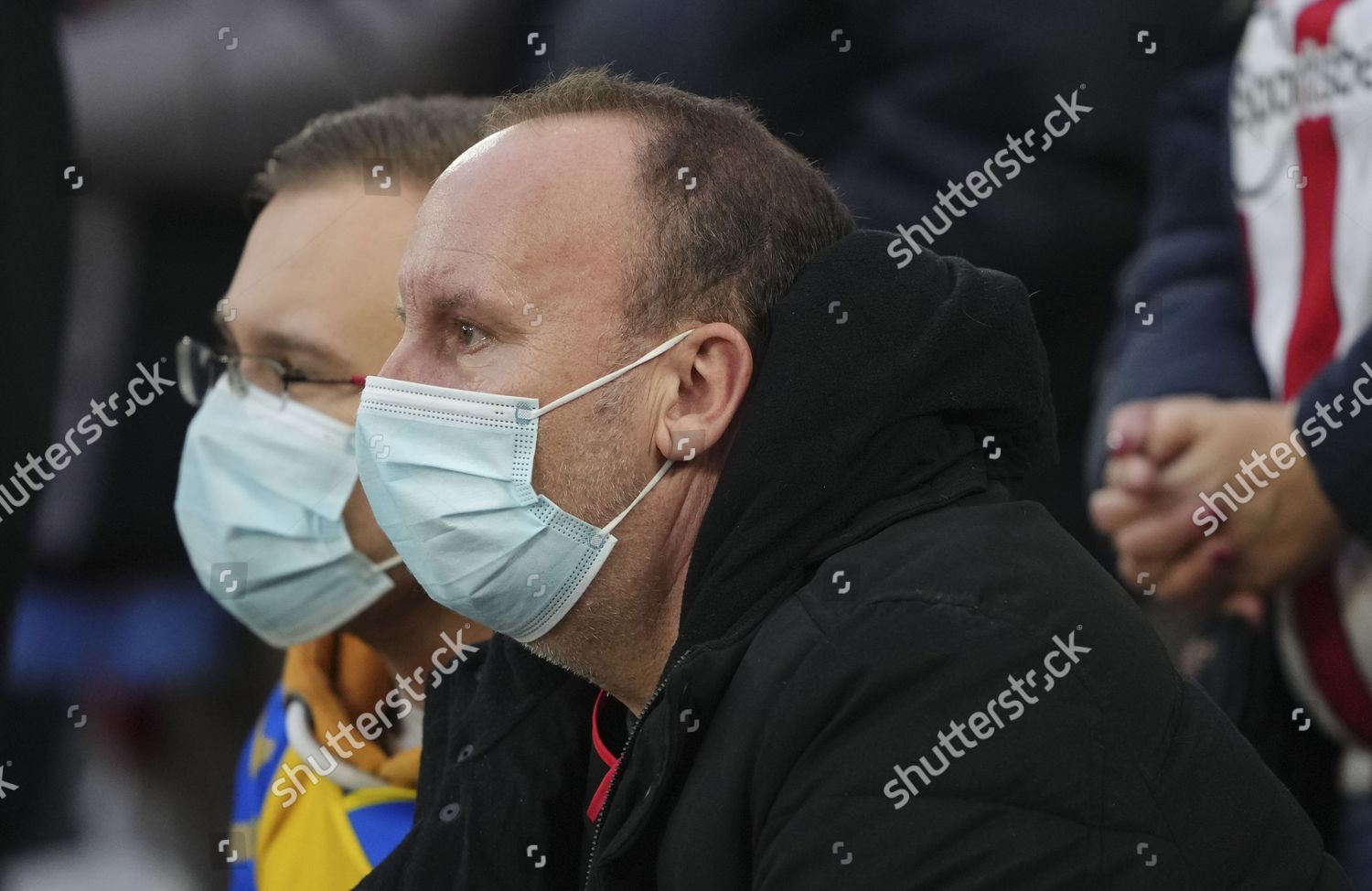 Southampton Fans Wearing Face Masks Editorial Stock Photo Stock Image