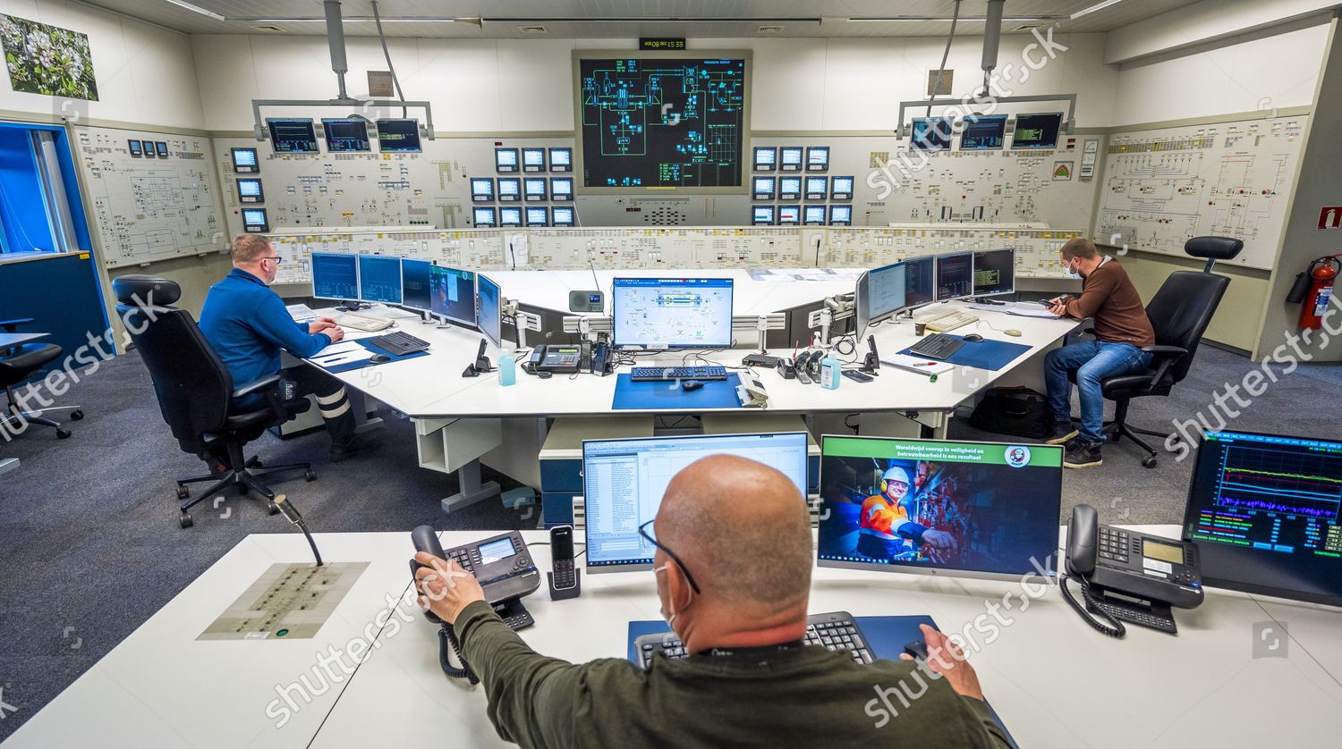 Control Room Nuclear Power Plant Borssele Editorial Stock Photo Stock