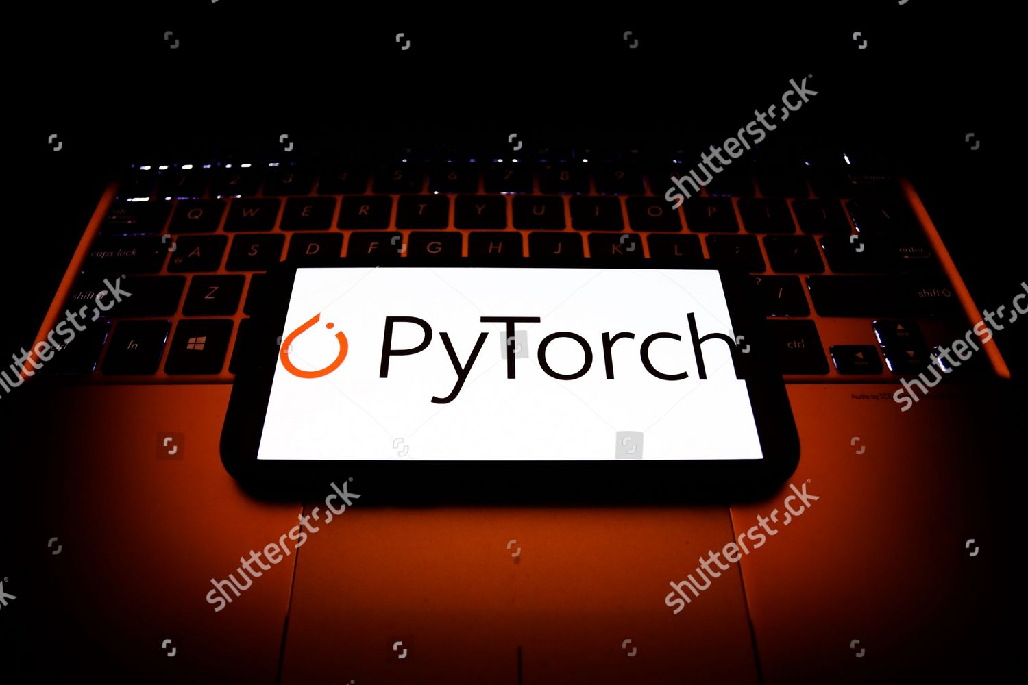 Pytorch Logo Displayed On Phone Screen Editorial Stock Photo - Stock ...