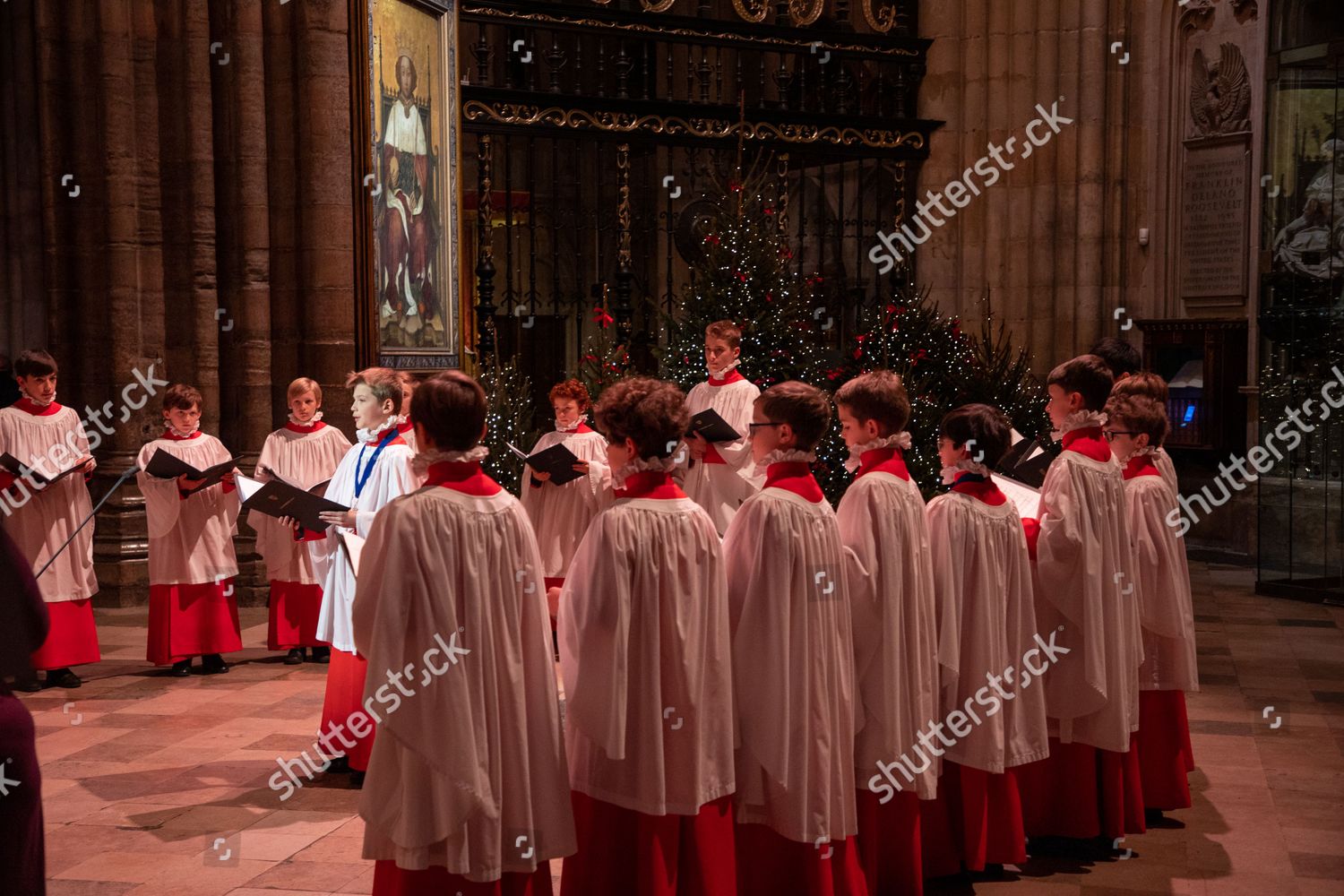 Westminster Abbey Choristers Open Service Chorister Editorial Stock ...