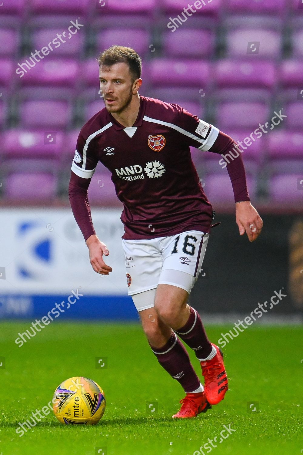 Andy Halliday 16 Heart Midlothian Fc Editorial Stock Photo - Stock ...