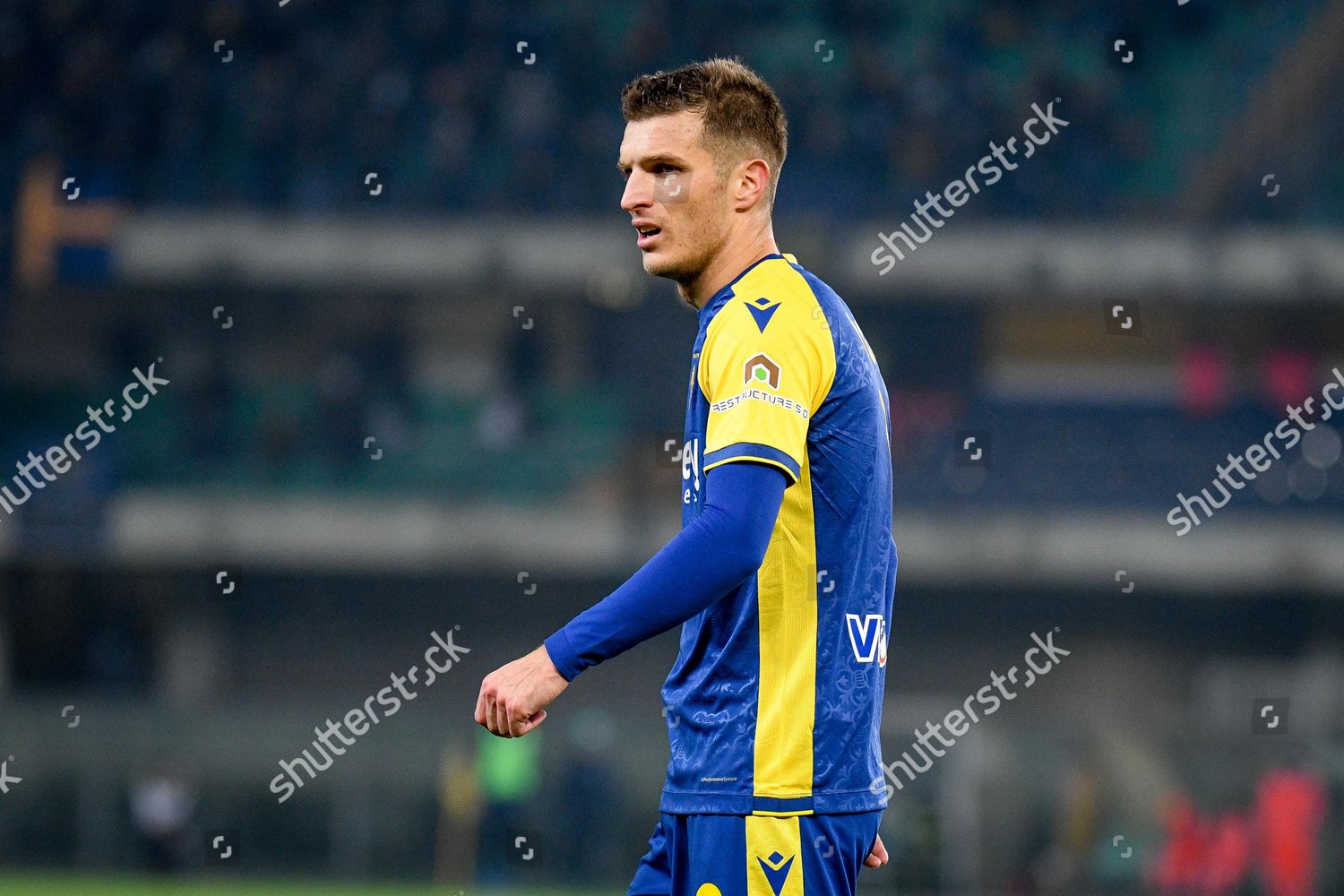 Veronas Darko Lazovic During Hellas Verona Editorial Stock Photo ...