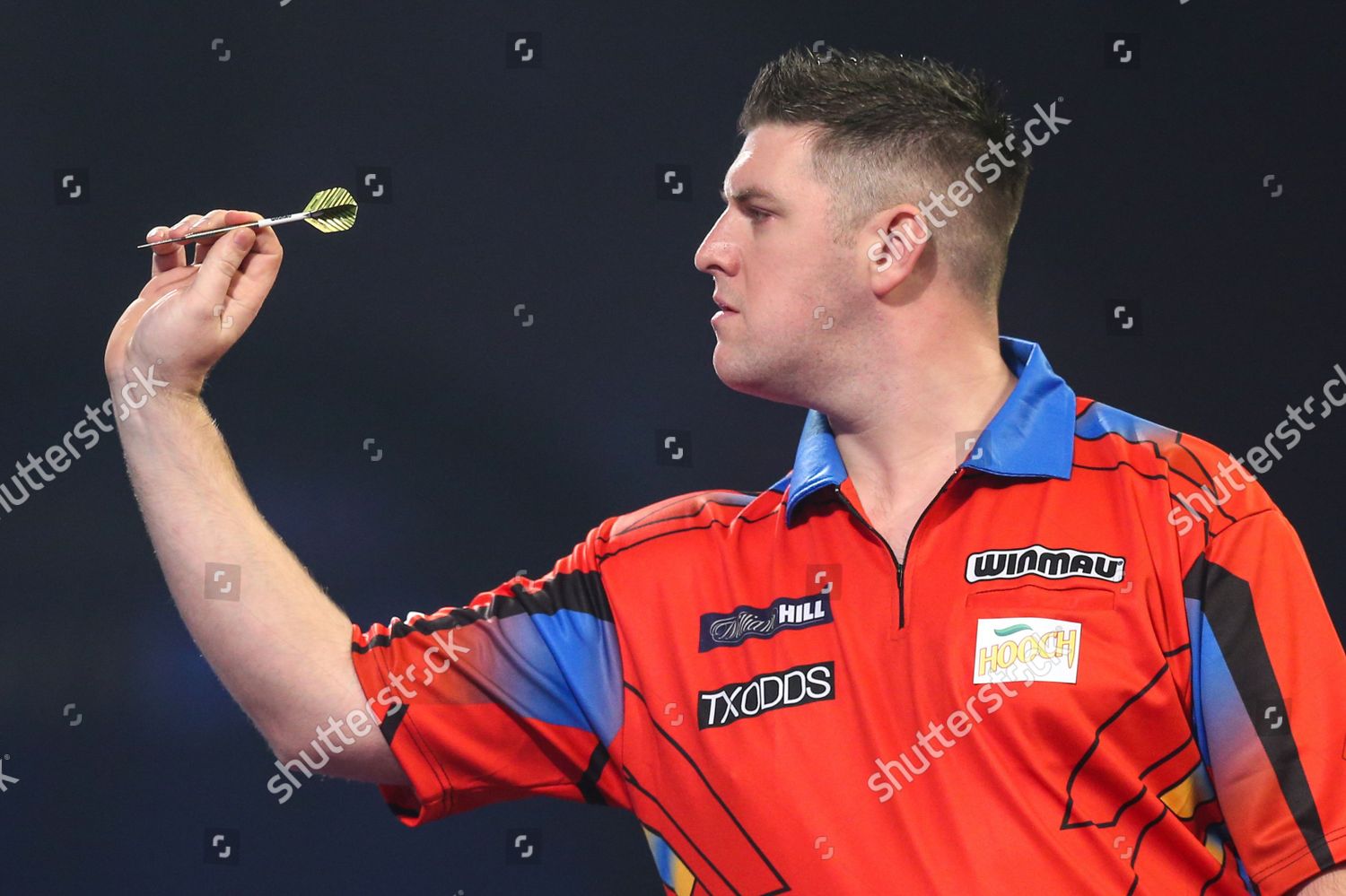 Daryl Gurney during PDC World Darts Championship Editorial Stock Photo