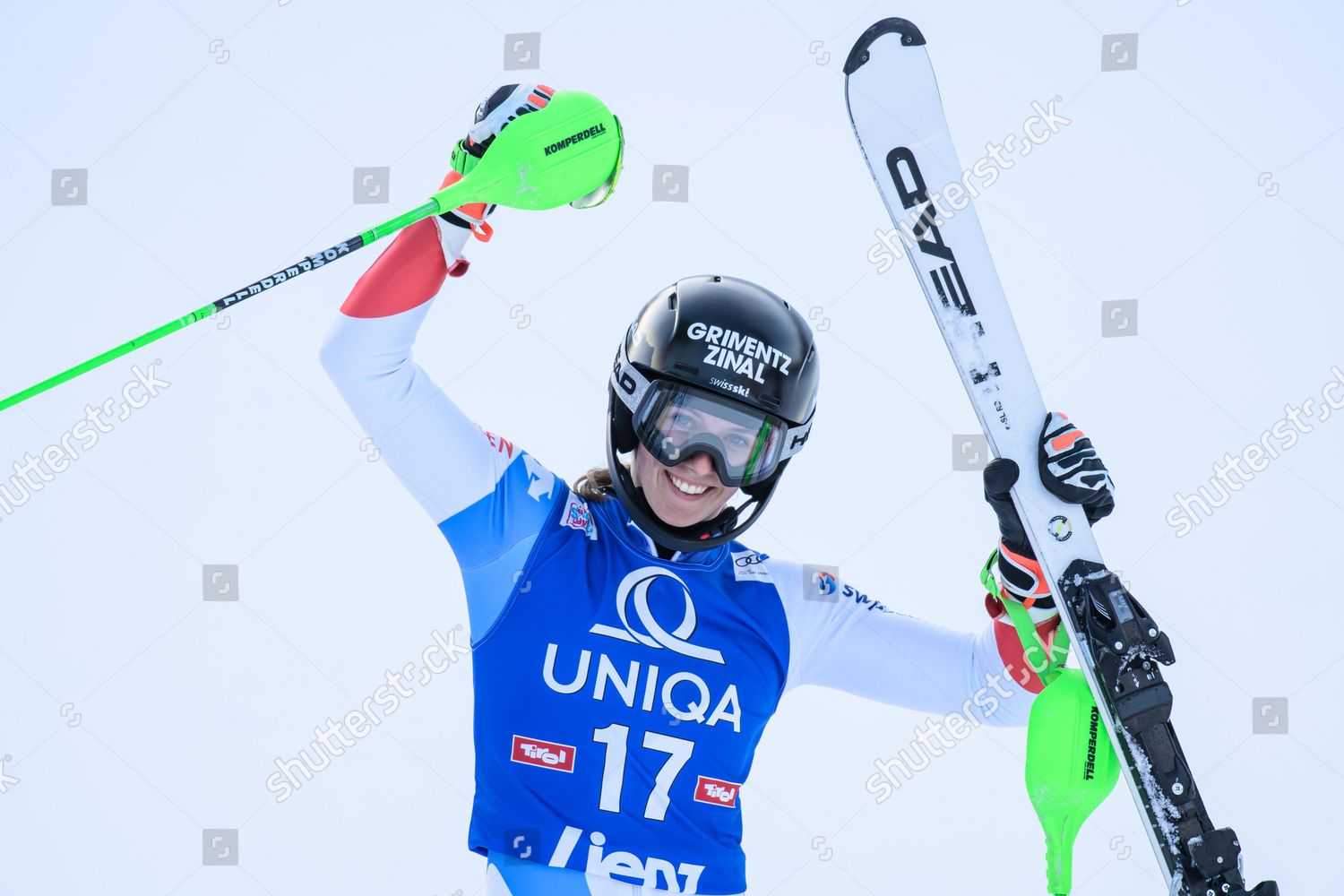 Camille Rast Switzerland Reacts Finish Area Editorial Stock Photo ...