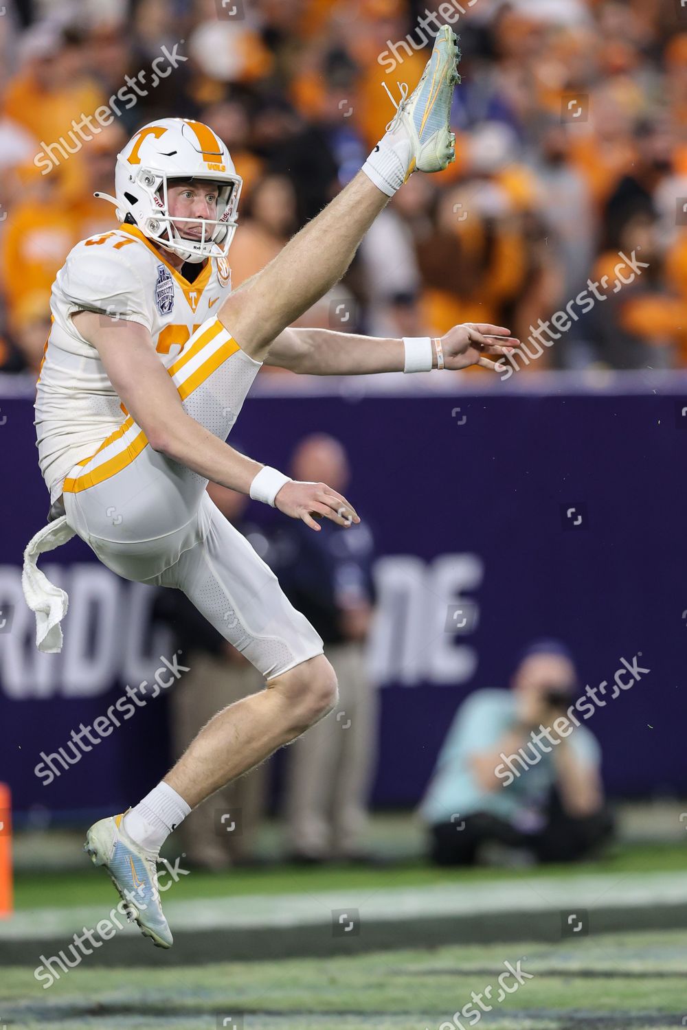 Tennessee Punter Paxton Brooks 37 During Editorial Stock Photo Stock