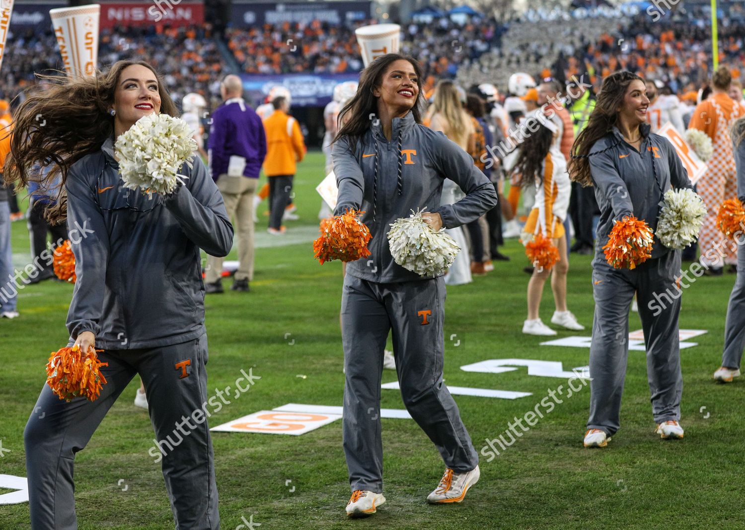 Tennessee Dance Team Performs On Sidelines Editorial Stock Photo