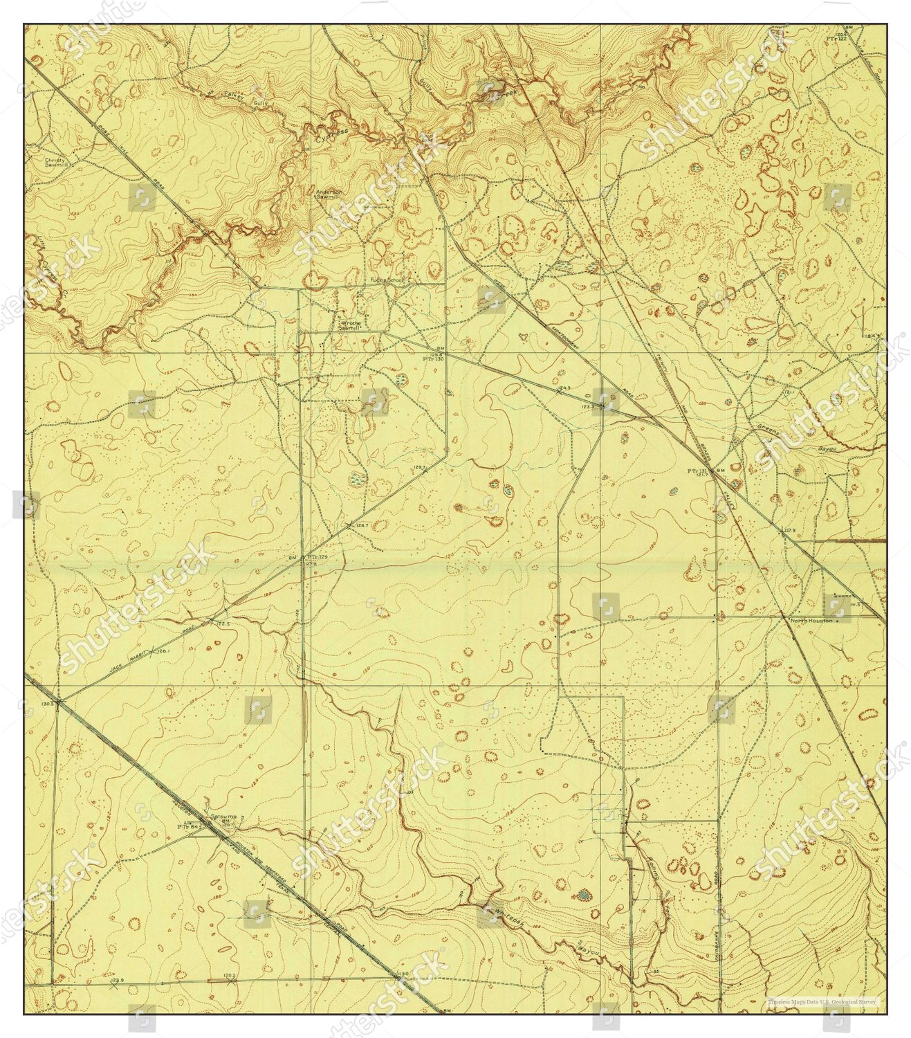 Usa Timeless Maps Satsuma Texas Map Editorial Stock Photo Stock Image