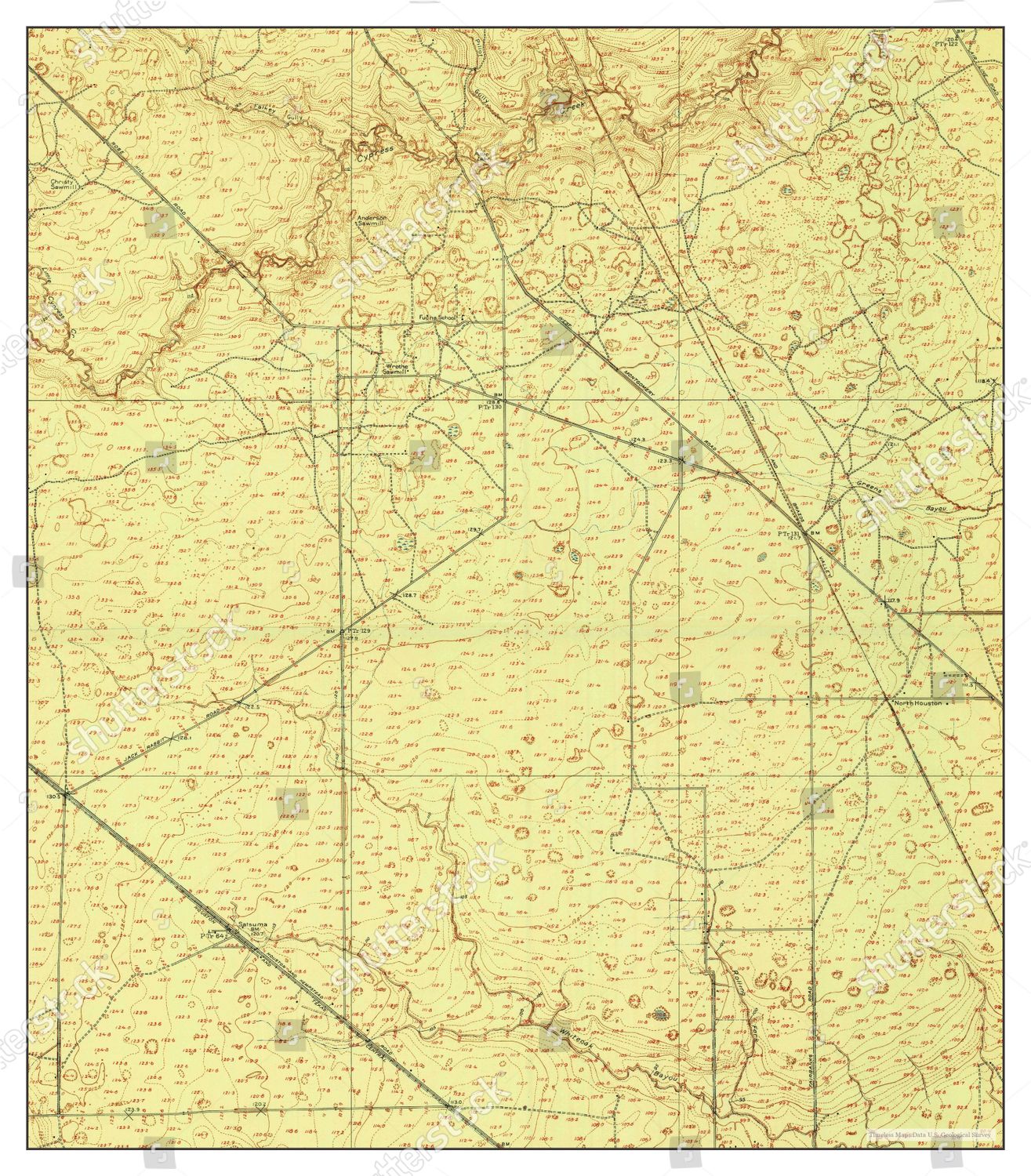 Usa Timeless Maps Satsuma Texas Map Editorial Stock Photo Stock Image