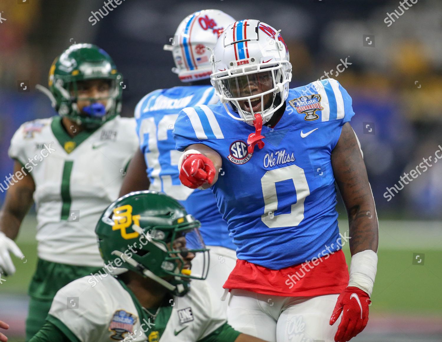 Ole Miss Linebacker Lakia Henry 0 Editorial Stock Photo Stock Image