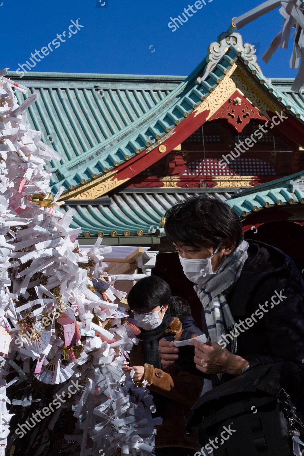 man-leaves-fortune-paper-called-omikuji-editorial-stock-photo-stock