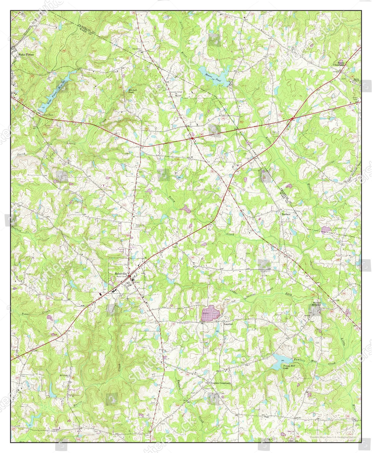 Usa Timeless Maps Rolesville North Carolina Editorial Stock Photo Stock Image Shutterstock