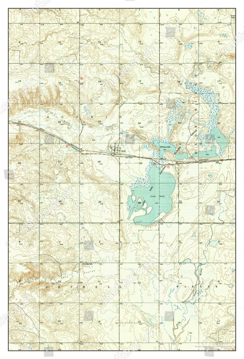 Usa Timeless Maps Zahl North Dakota Editorial Stock Photo Stock Image