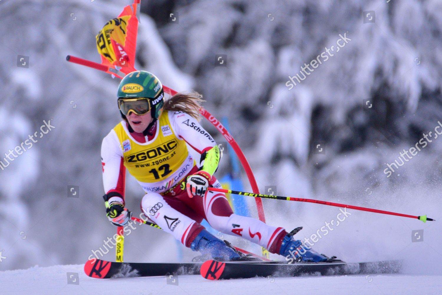 Katharina Liensberger Austria Action During First Editorial Stock Photo