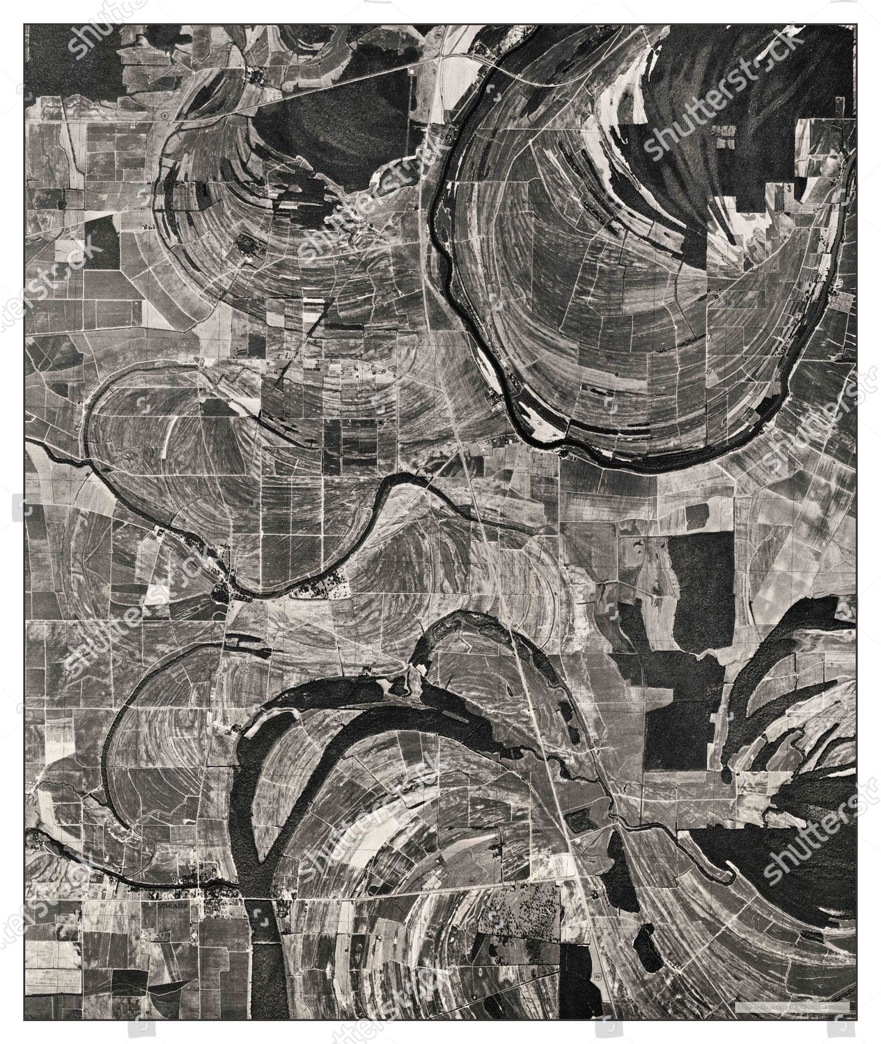 Usa Timeless Maps Schlater Ne Mississippi Editorial Stock Photo Stock