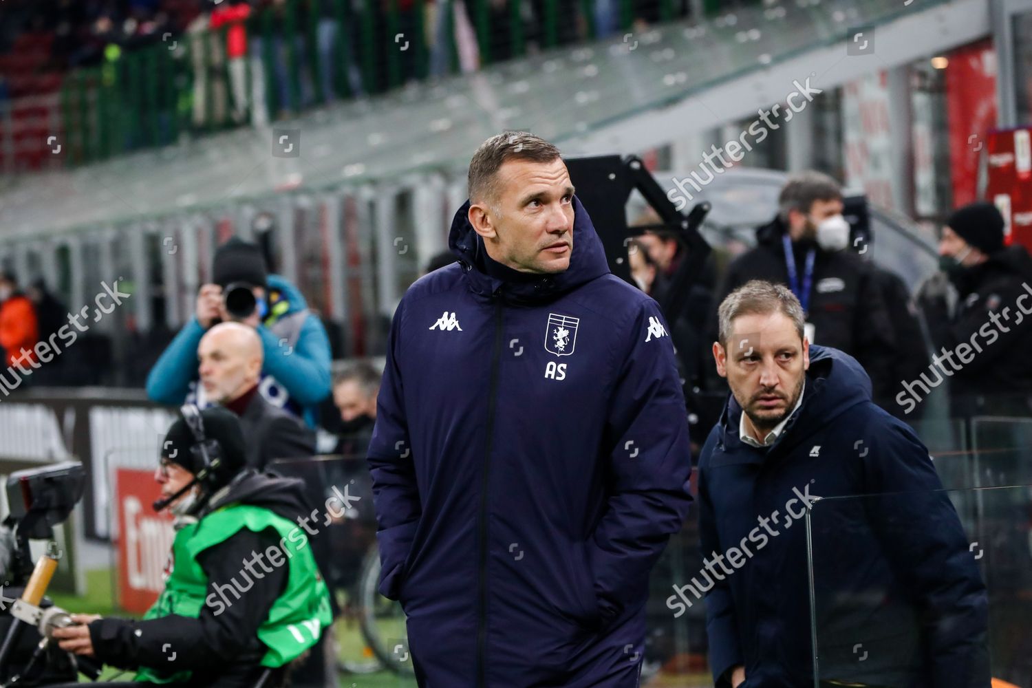 Andriy Shevchenko Looks On During Serie Editorial Stock Photo - Stock ...