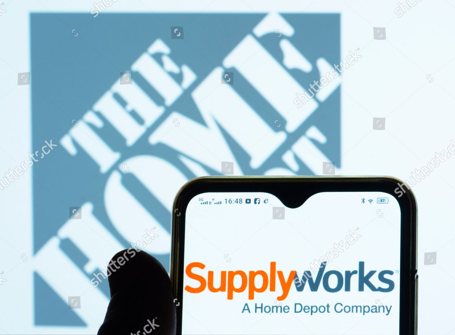 This Photo Illustration Supplyworks Logo Seen Editorial Stock Photo