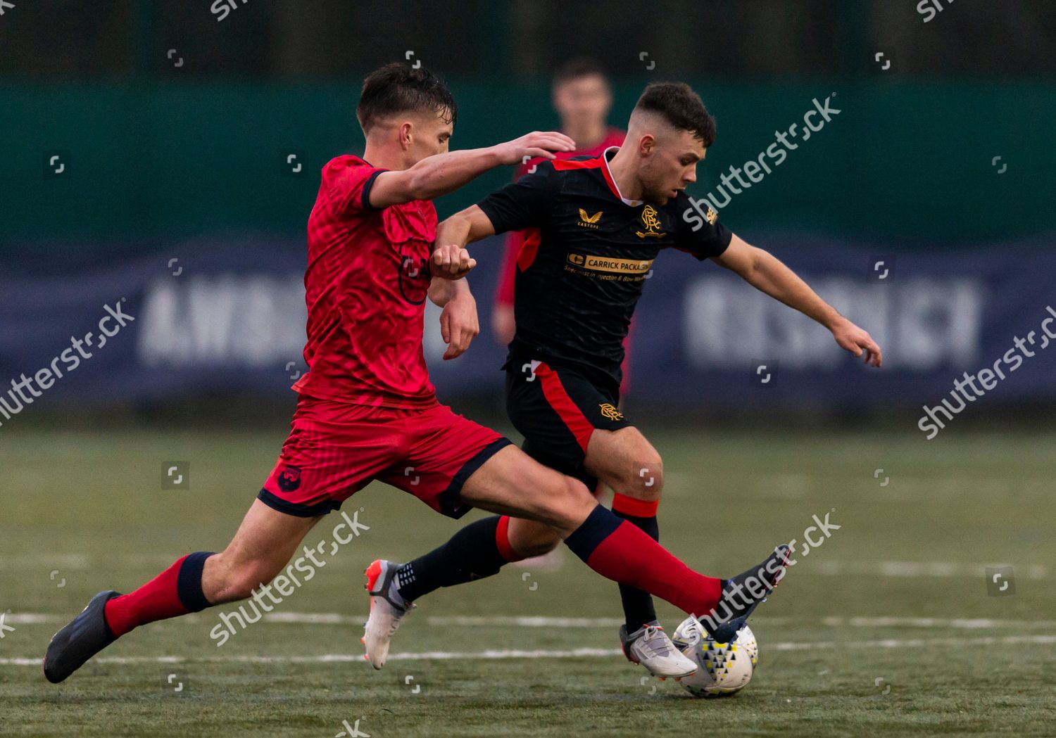 Rangers B Team Forward Arron Lyall Editorial Stock Photo - Stock Image ...