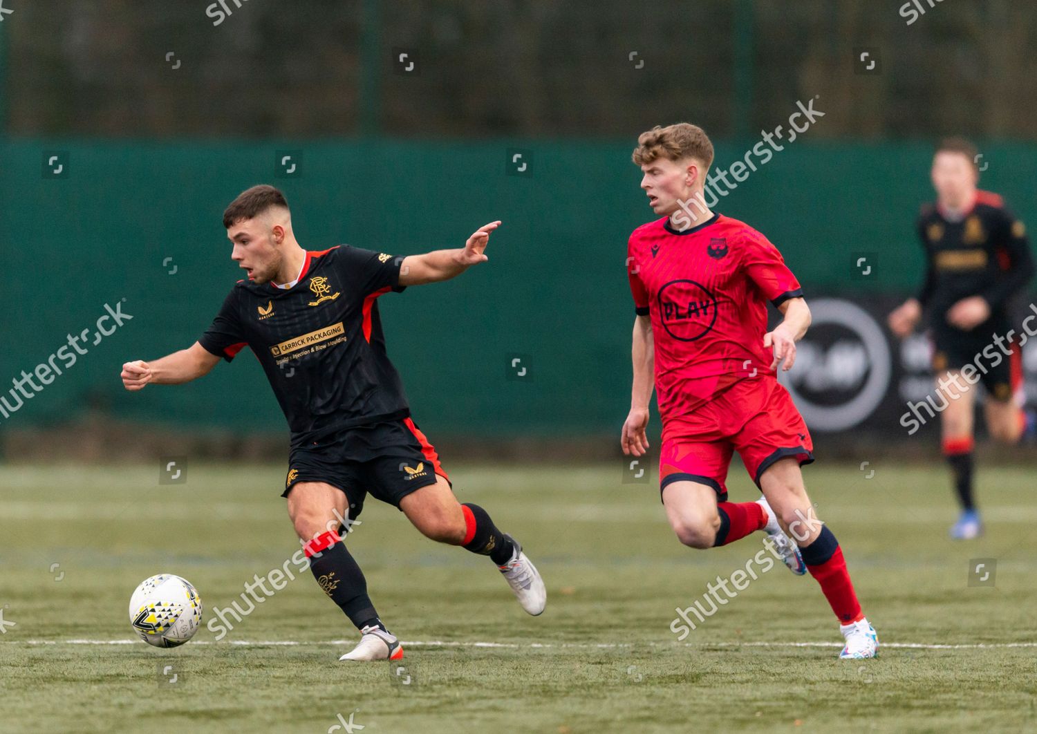 Rangers B Team Forward Arron Lyall Editorial Stock Photo - Stock Image ...