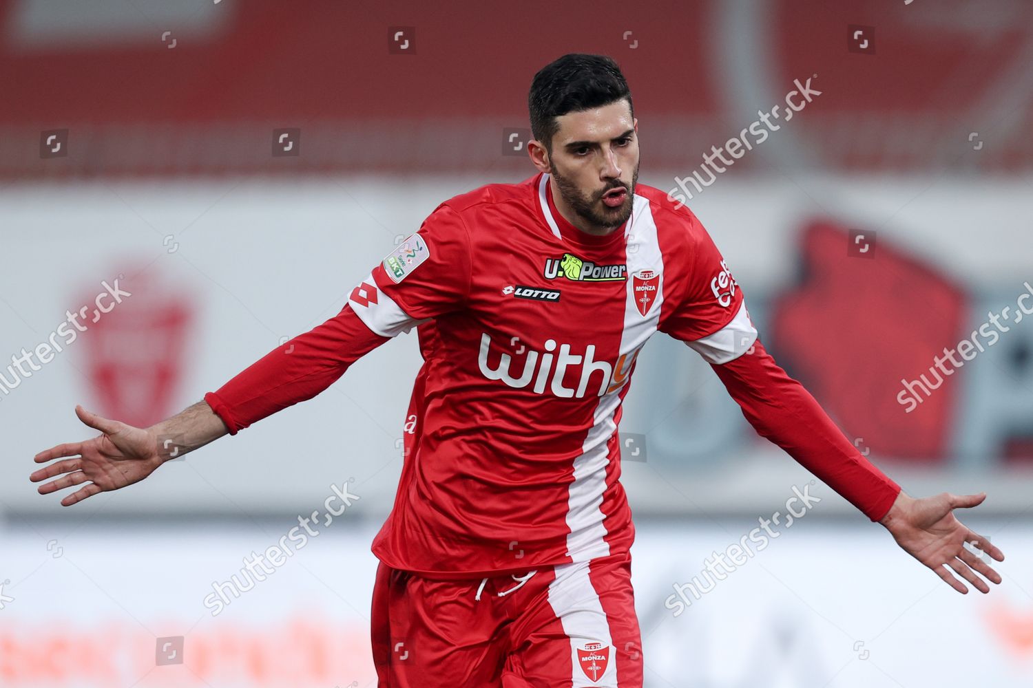 Mattia Valoti Ac Monza Celebrates After Editorial Stock Photo - Stock ...