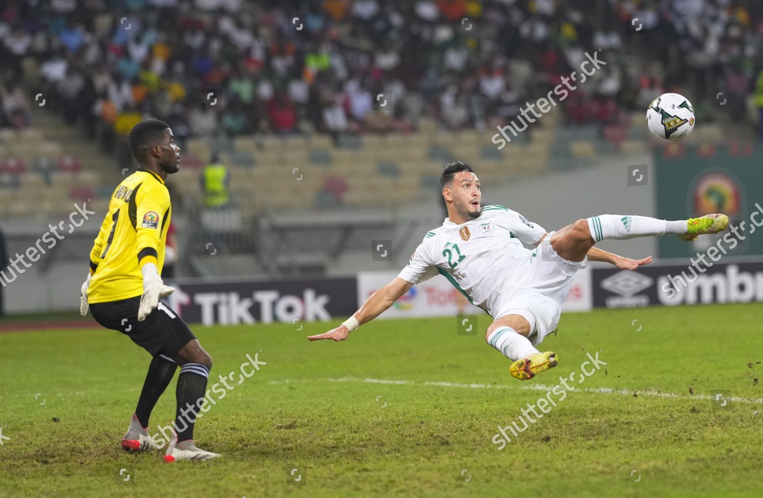 Ramy Bensebaini Algeria During Algeria Versus Editorial Stock Photo ...