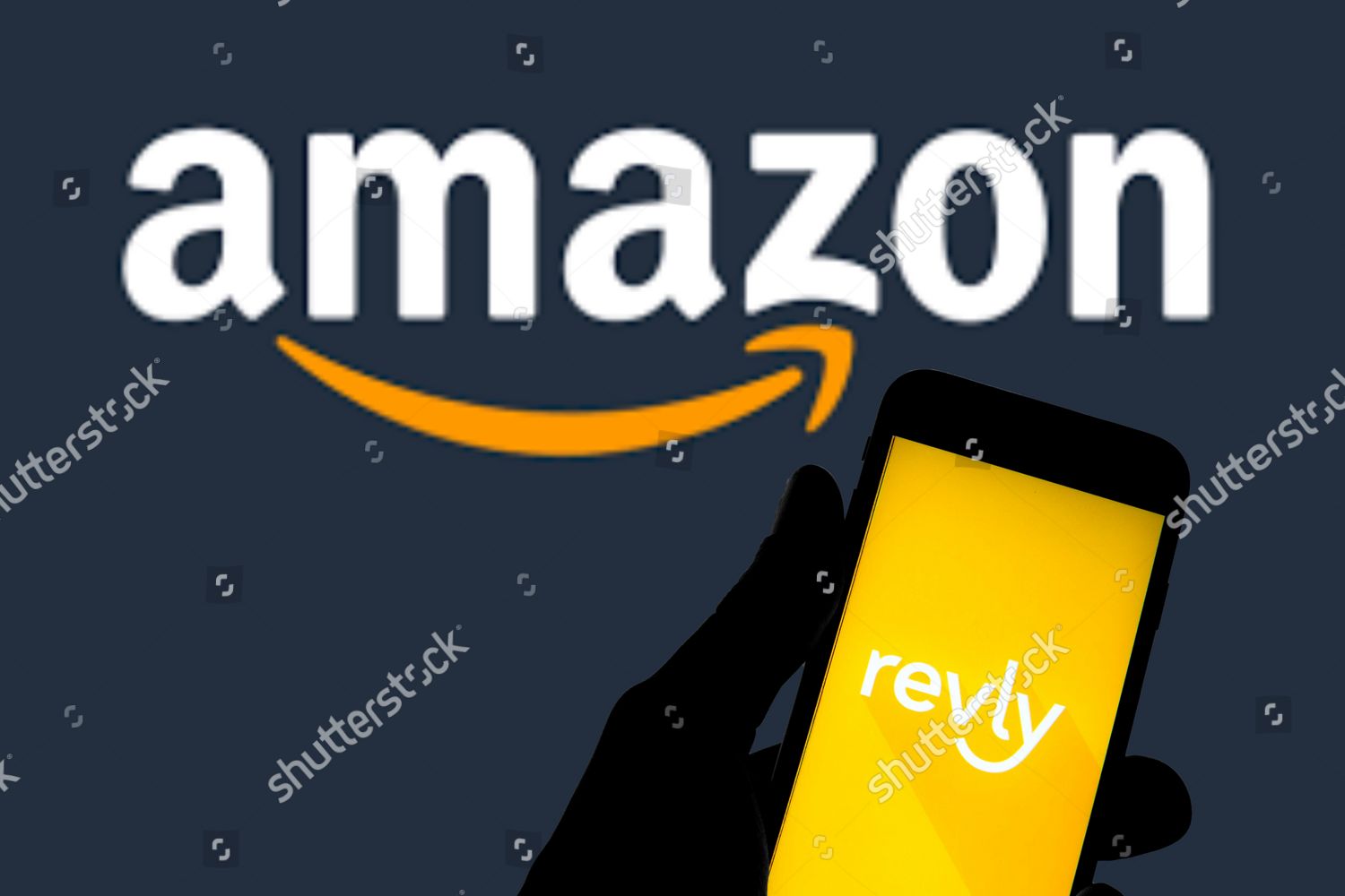 This Photo Illustration Revly Logo Amazon Editorial Stock Photo Stock