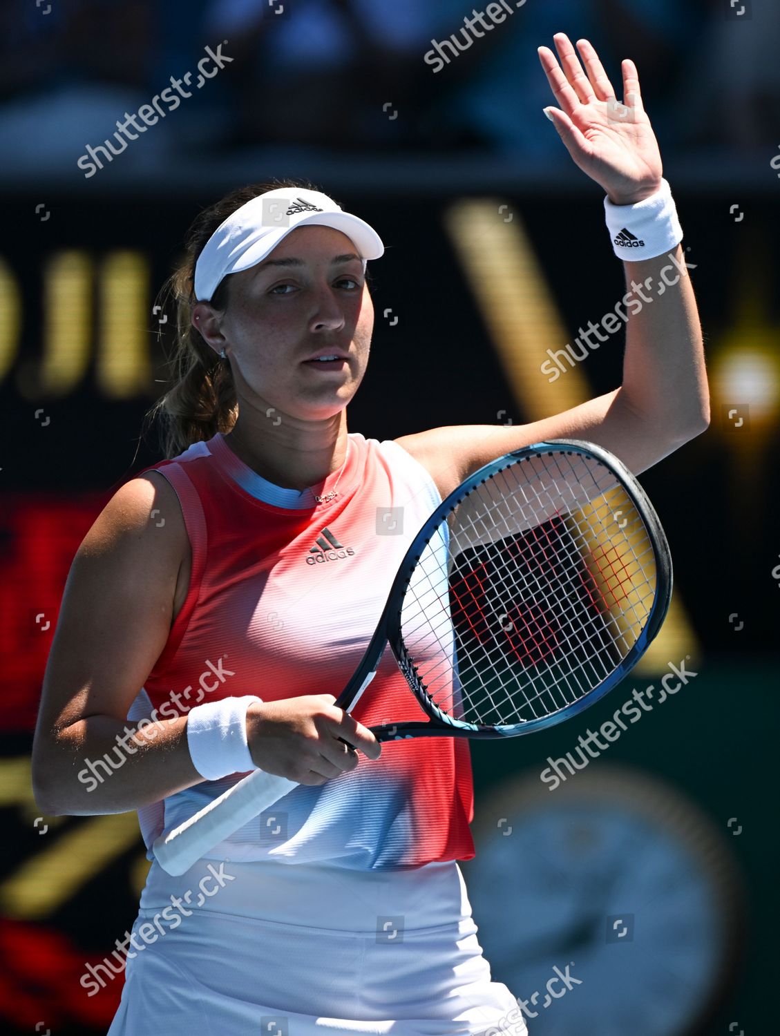 Jessica Pegula Celebrates Her Third Round Editorial Stock Photo - Stock