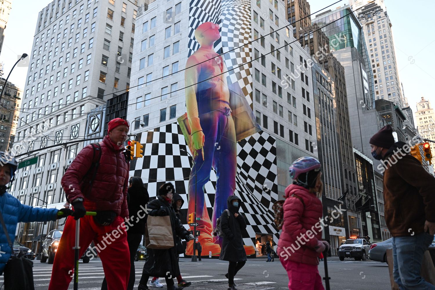 Artwork On Exterior Louis Vuitton Store Editorial Stock Photo - Stock Image