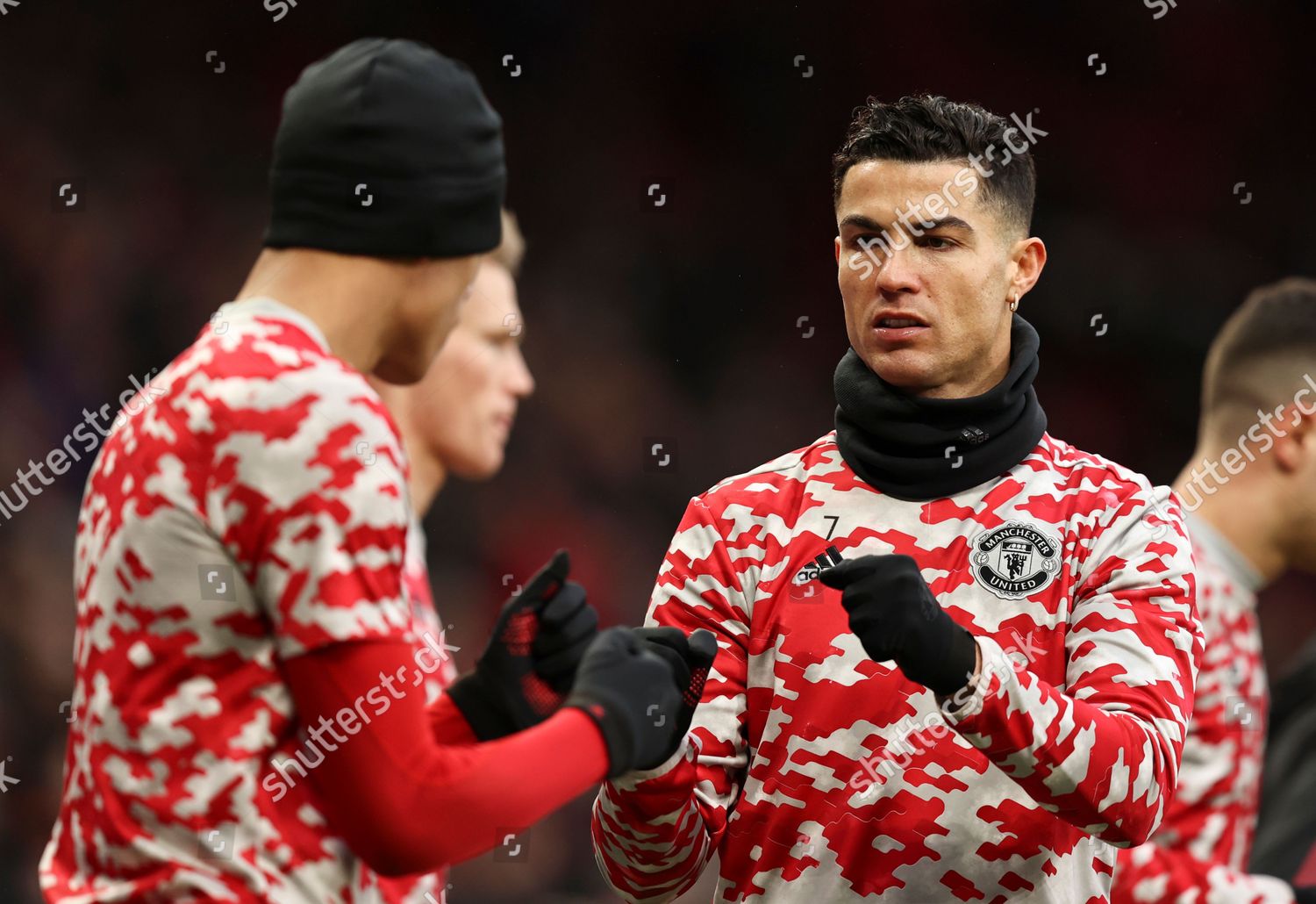 Cristiano Ronaldo Manchester United Warms On Editorial Stock Photo - Stock  Image