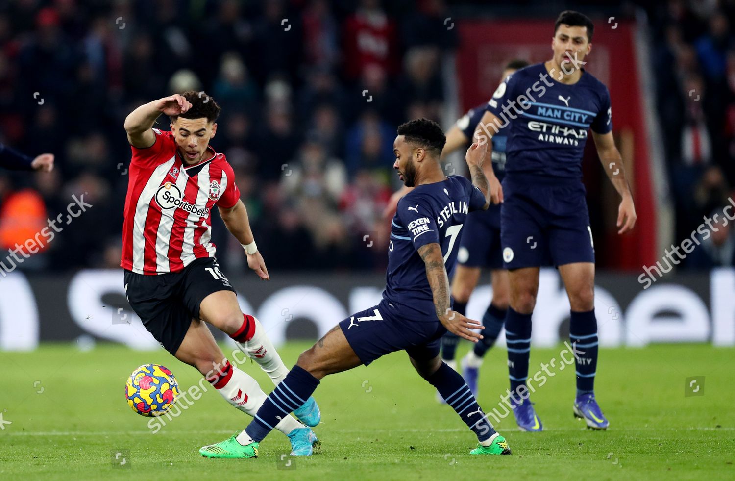 Che Adams Southampton Raheem Sterling Manchester Editorial Stock Photo