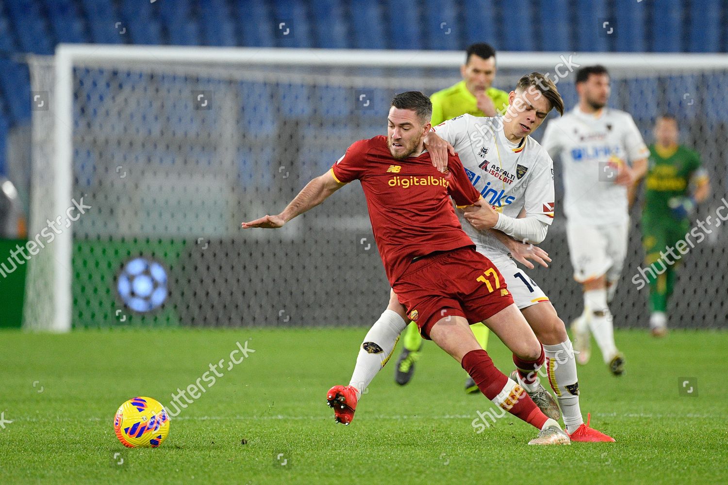 Jordan Veretout Roma Thorir Johann Helgason Editorial Stock Photo ...