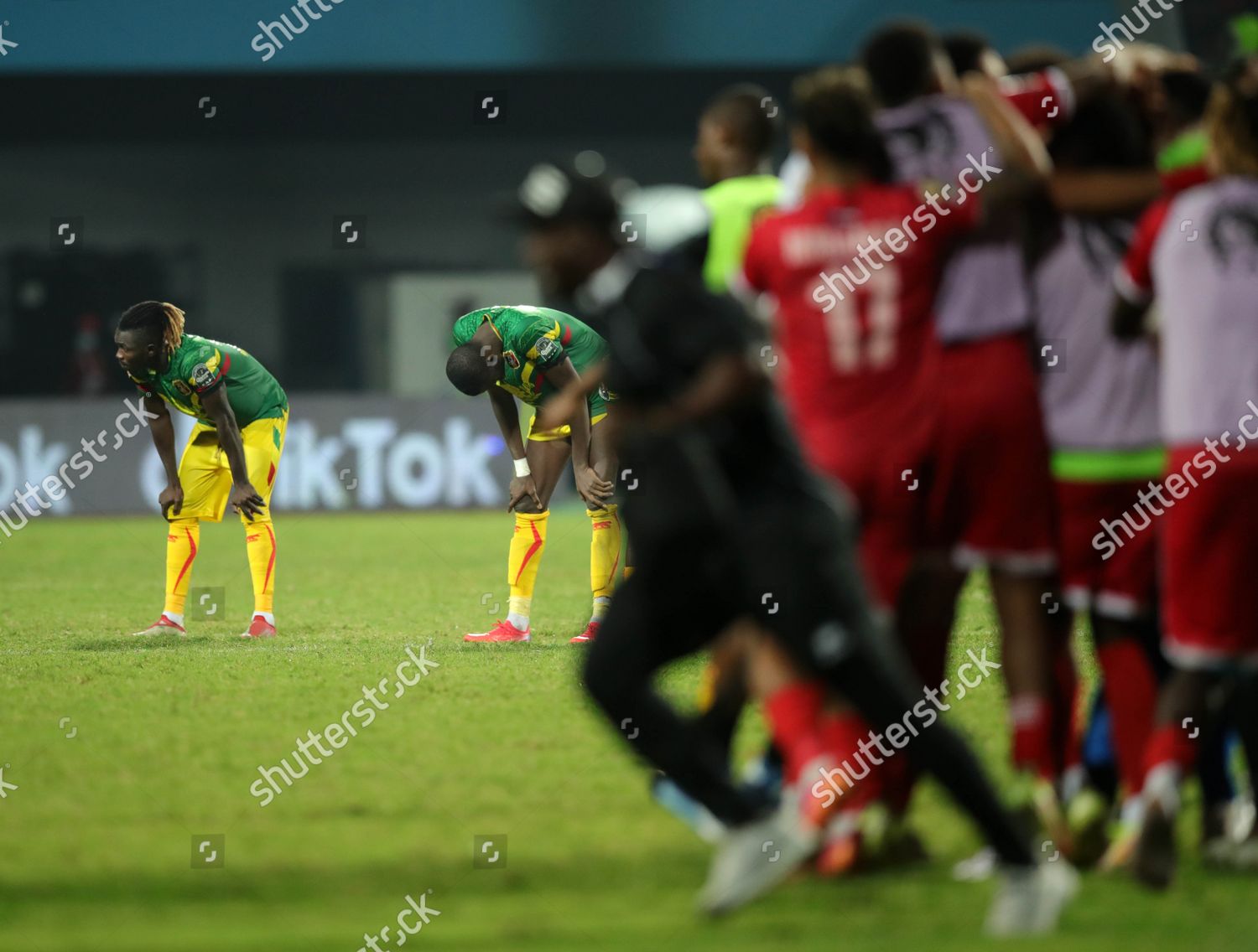 Equatorial Guinea Players Celebrates Victory Mali Editorial Stock Photo