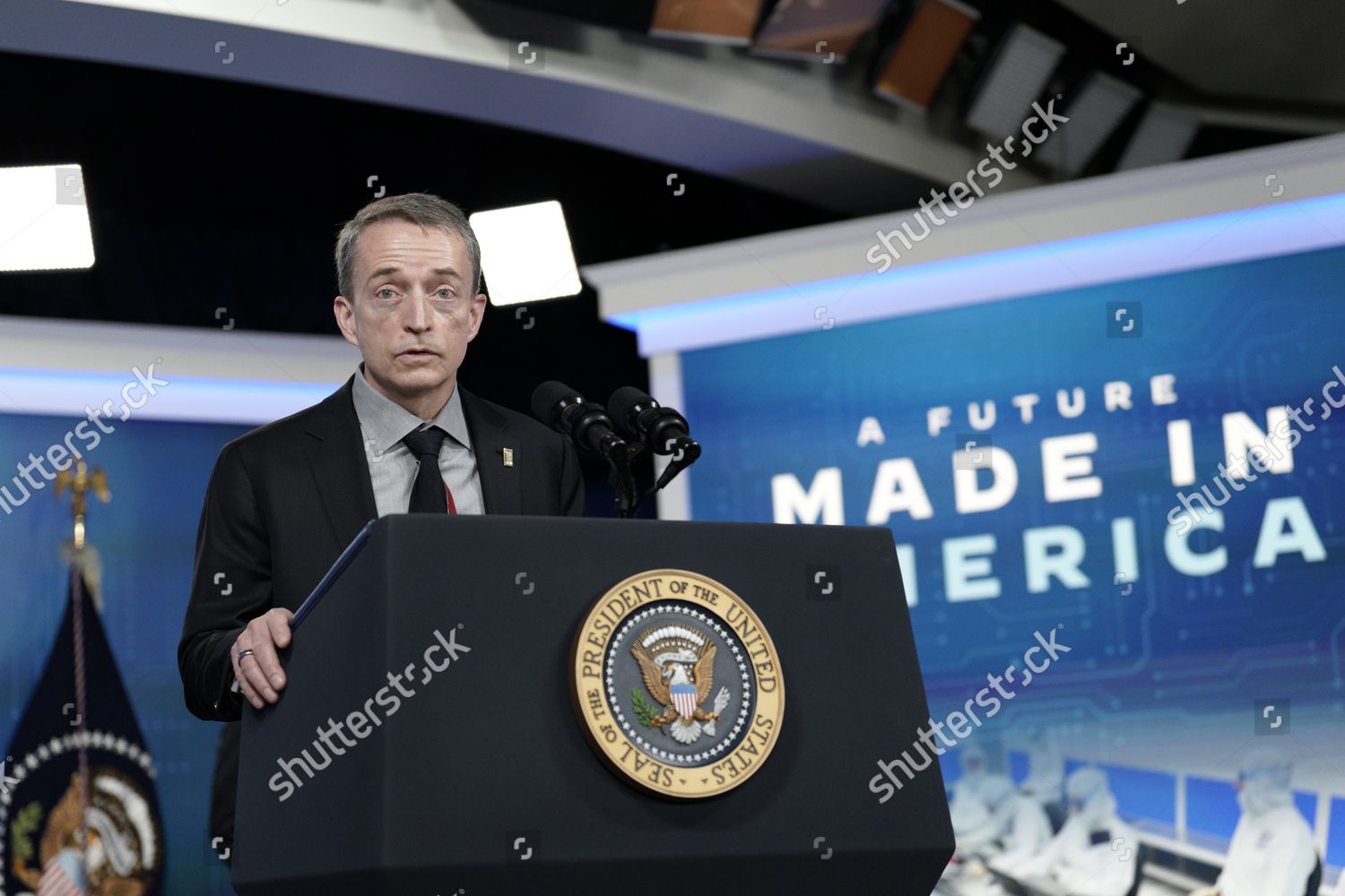 Intel Ceo Patrick Gelsinger Delivers Remarks Editorial Stock Photo ...