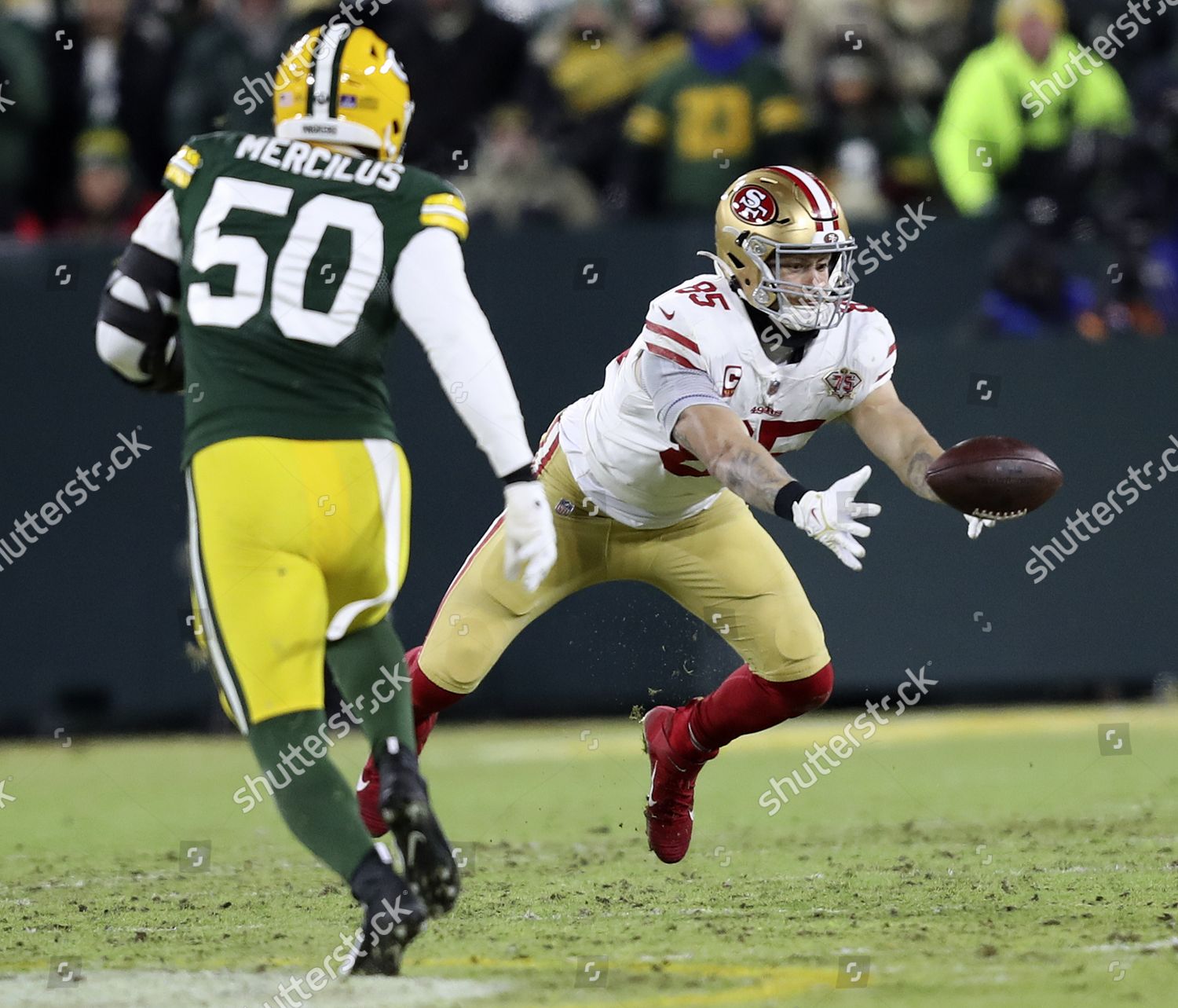 Green Bay, Wisconsin, USA. 22nd Jan, 2022. San Francisco 49ers