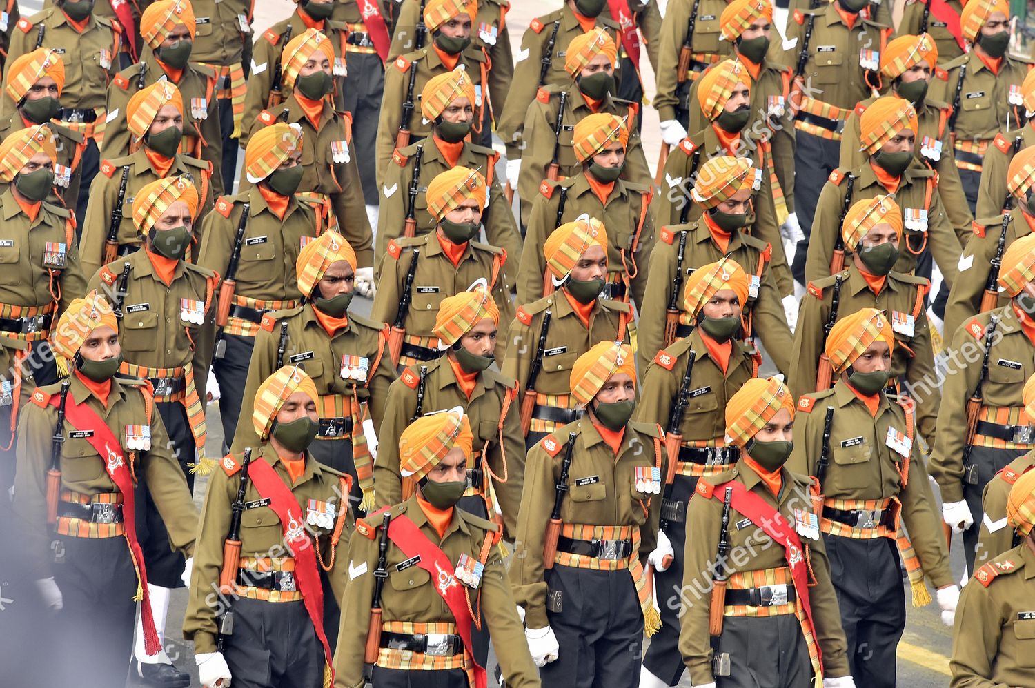 Sikh Light Infantry During Republic Day Editorial Stock Photo - Stock ...