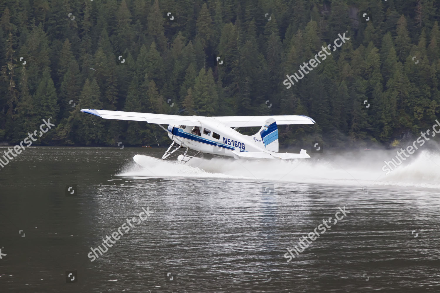 Float Plane Landing Punchbowl Misty Fjords Editorial Stock Photo ...