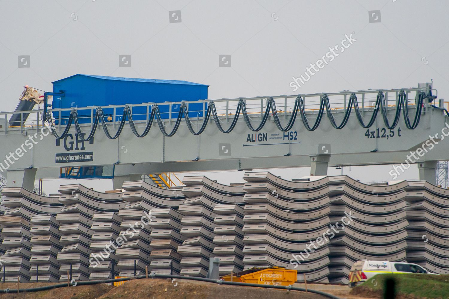Tunnel Lining Segments Hs2 South Portal Editorial Stock Photo - Stock ...