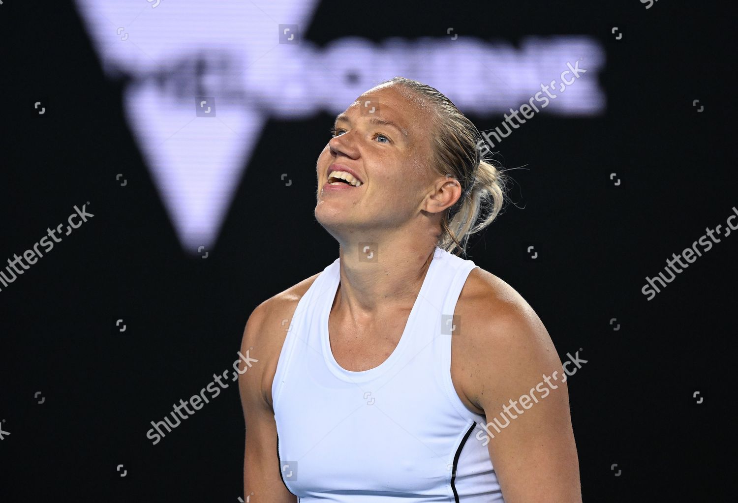 Kaia Kanepi Estonia Reacts During Her Editorial Stock Photo Stock