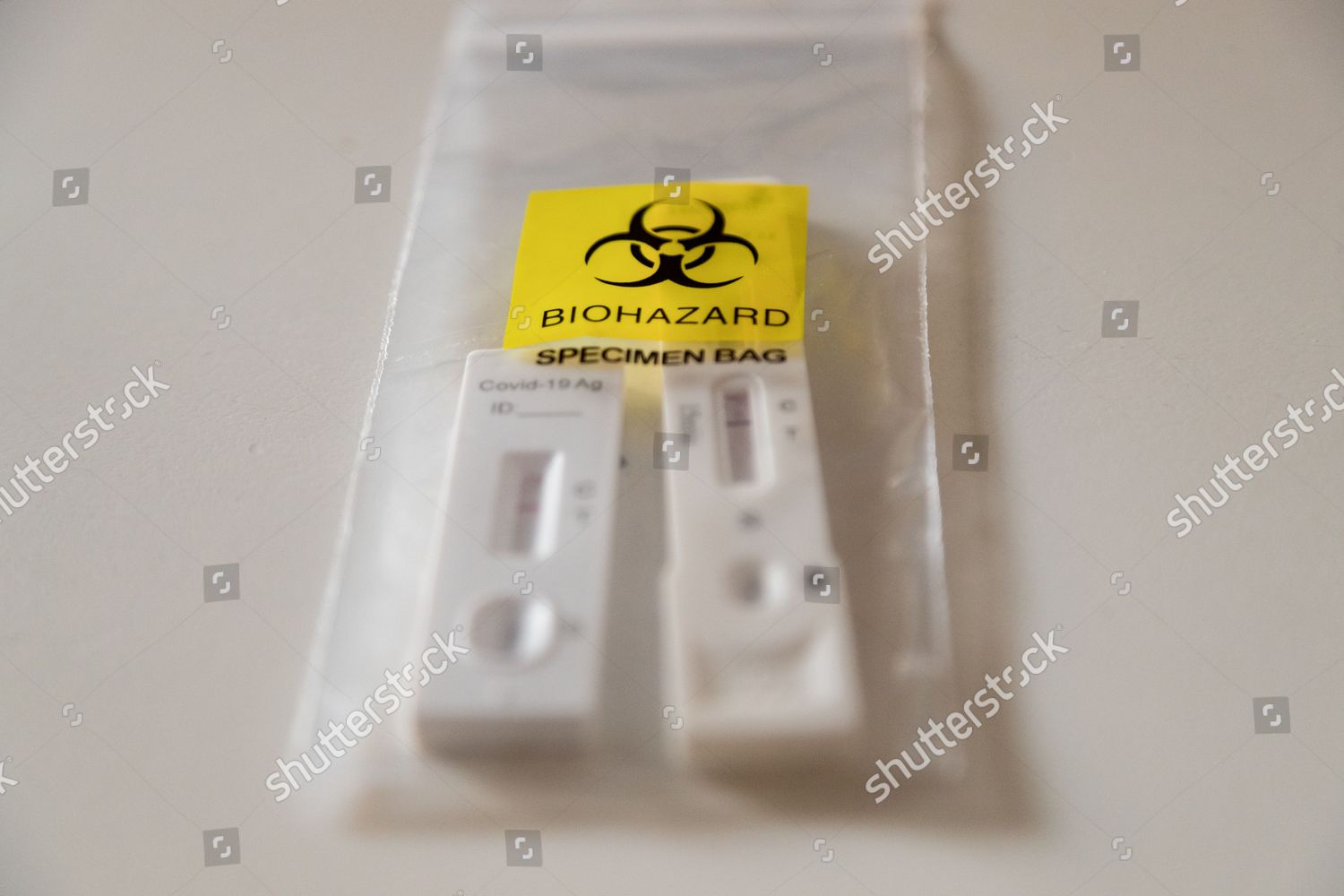 Two Negative Covid19 Antigen Rapid Test Editorial Stock Photo Stock