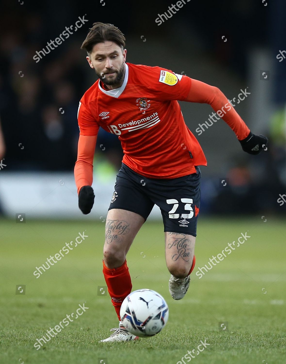 Henri Lansbury Luton Town Editorial Stock Photo Stock Image