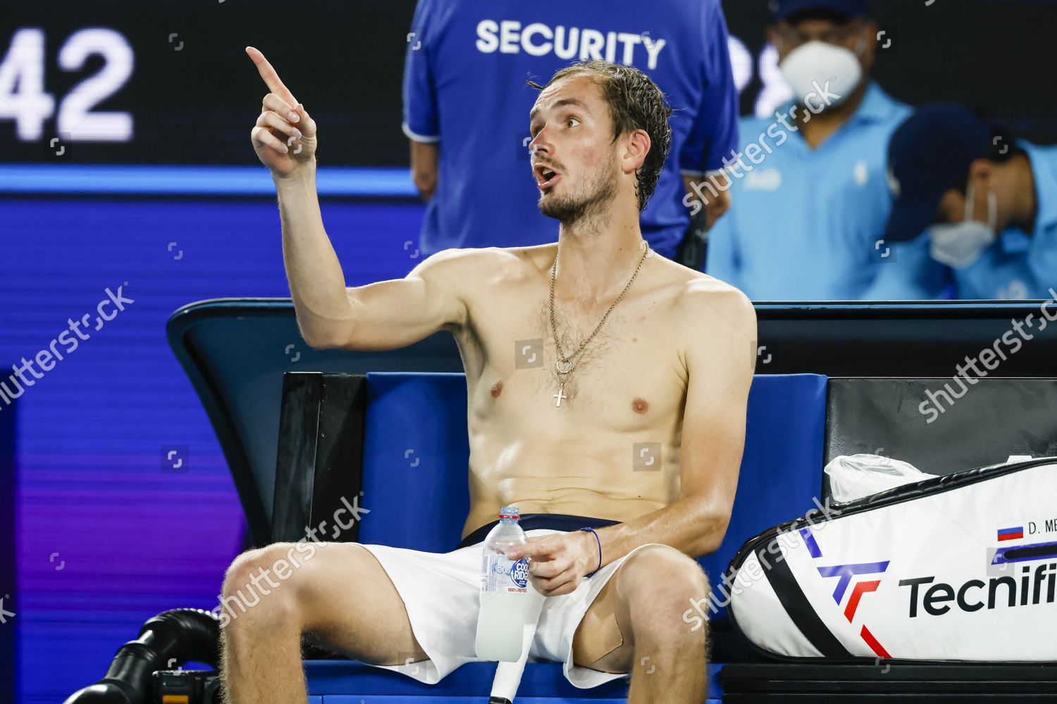 Daniil Medvedev During Final Australian Open Editorial Stock Photo