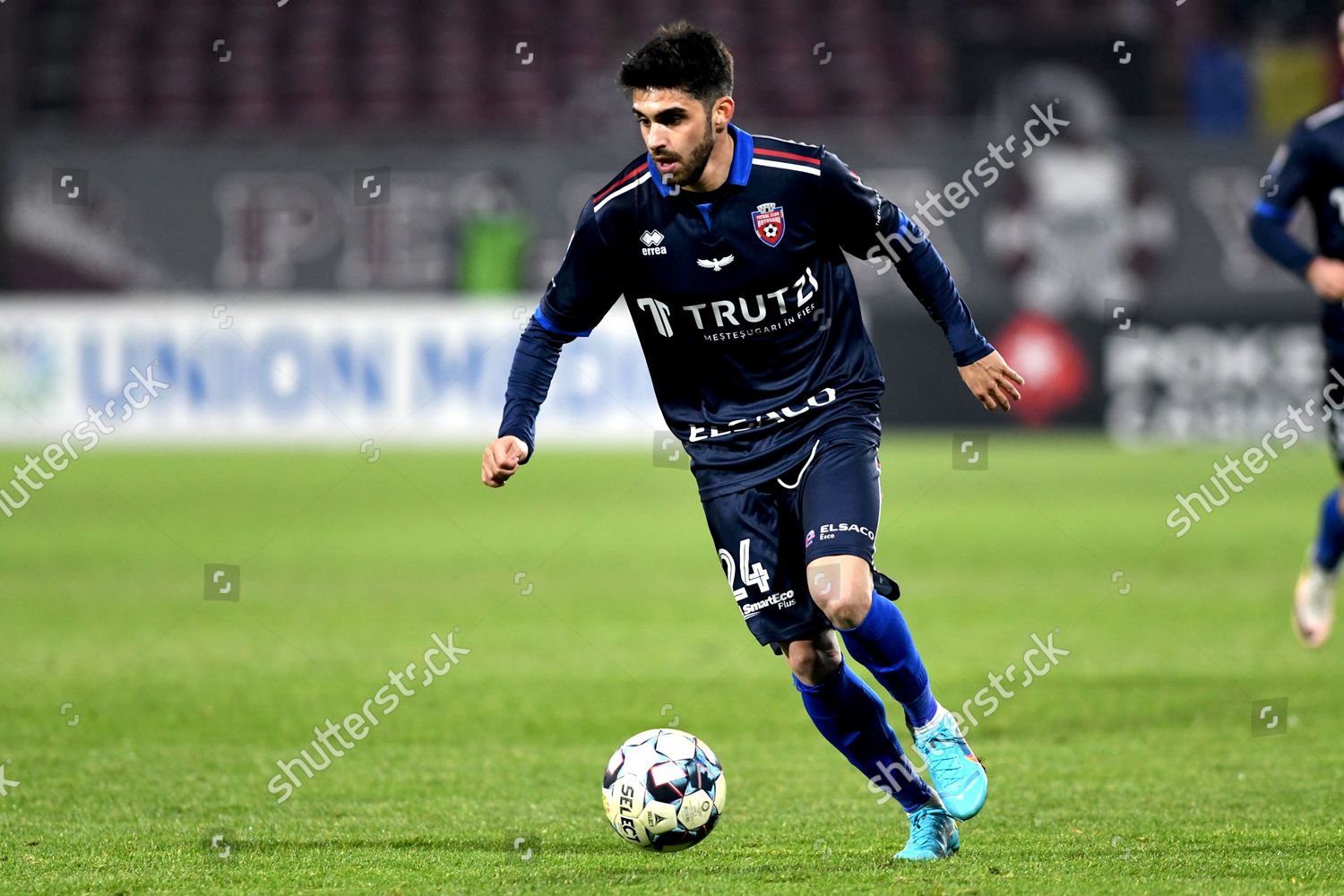 Players of CFR Cluj, at the beginning of the game against FC Botosani,  disputed on Dr Constantin Radulescu Stadium, 31 January 2022, in Cluj-Napoca,  Romania (Photo by Flaviu Buboi/NurPhoto Stock Photo 