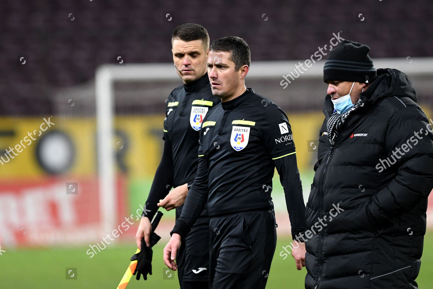 Players of CFR Cluj, at the beginning of the game against FC Botosani,  disputed on Dr Constantin Radulescu Stadium, 31 January 2022, in Cluj-Napoca,  Romania (Photo by Flaviu Buboi/NurPhoto Stock Photo 