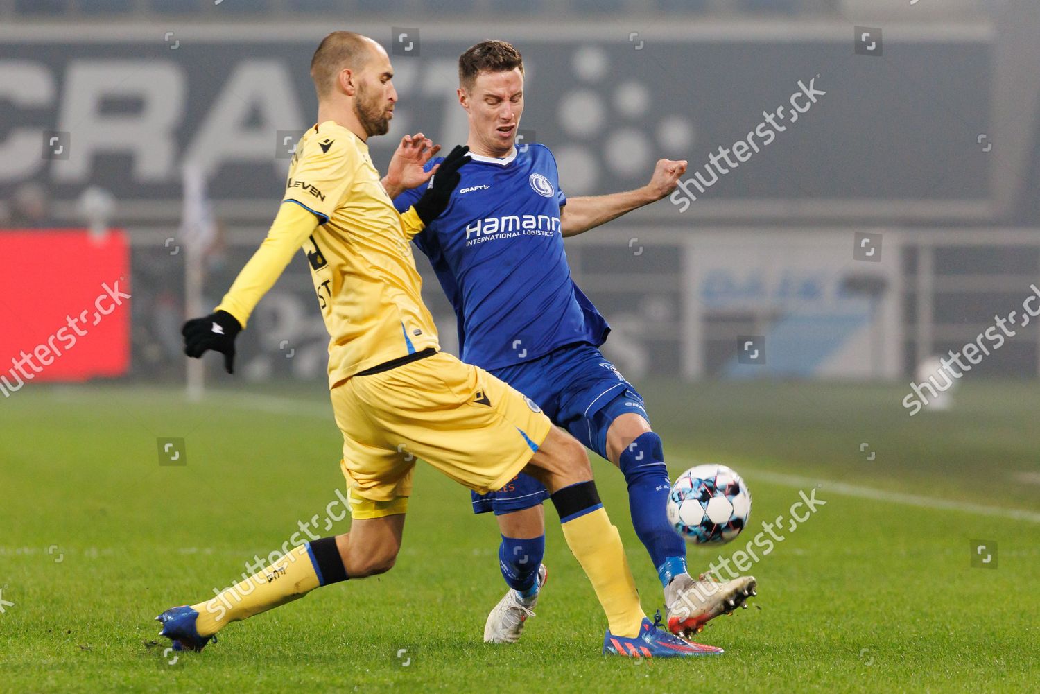 Clubs Bas Dost Gents Bruno Godeau Editorial Stock Photo - Stock Image 