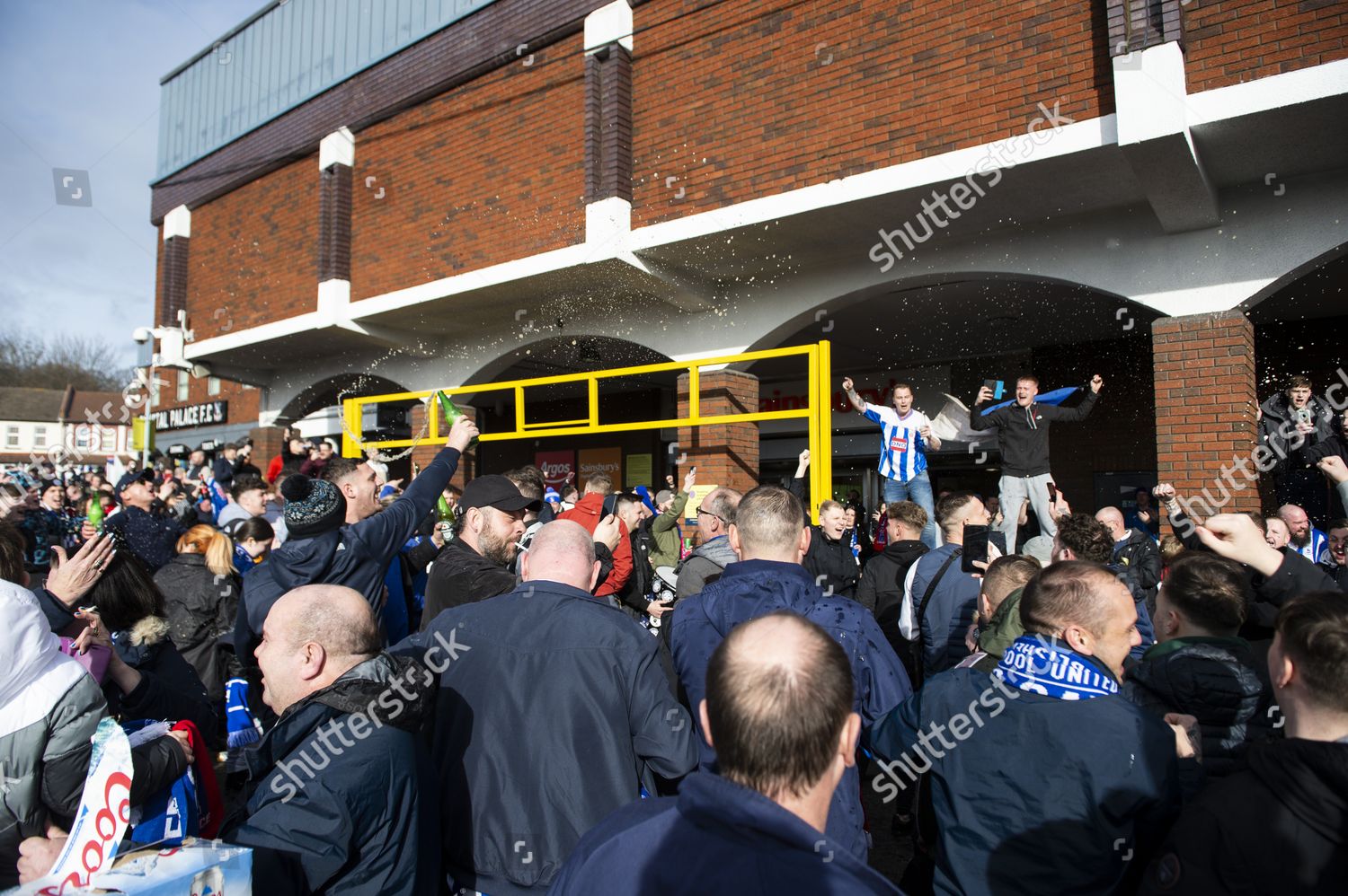 Hartlepool United Fans Outside Stadium Editorial Stock Photo Stock