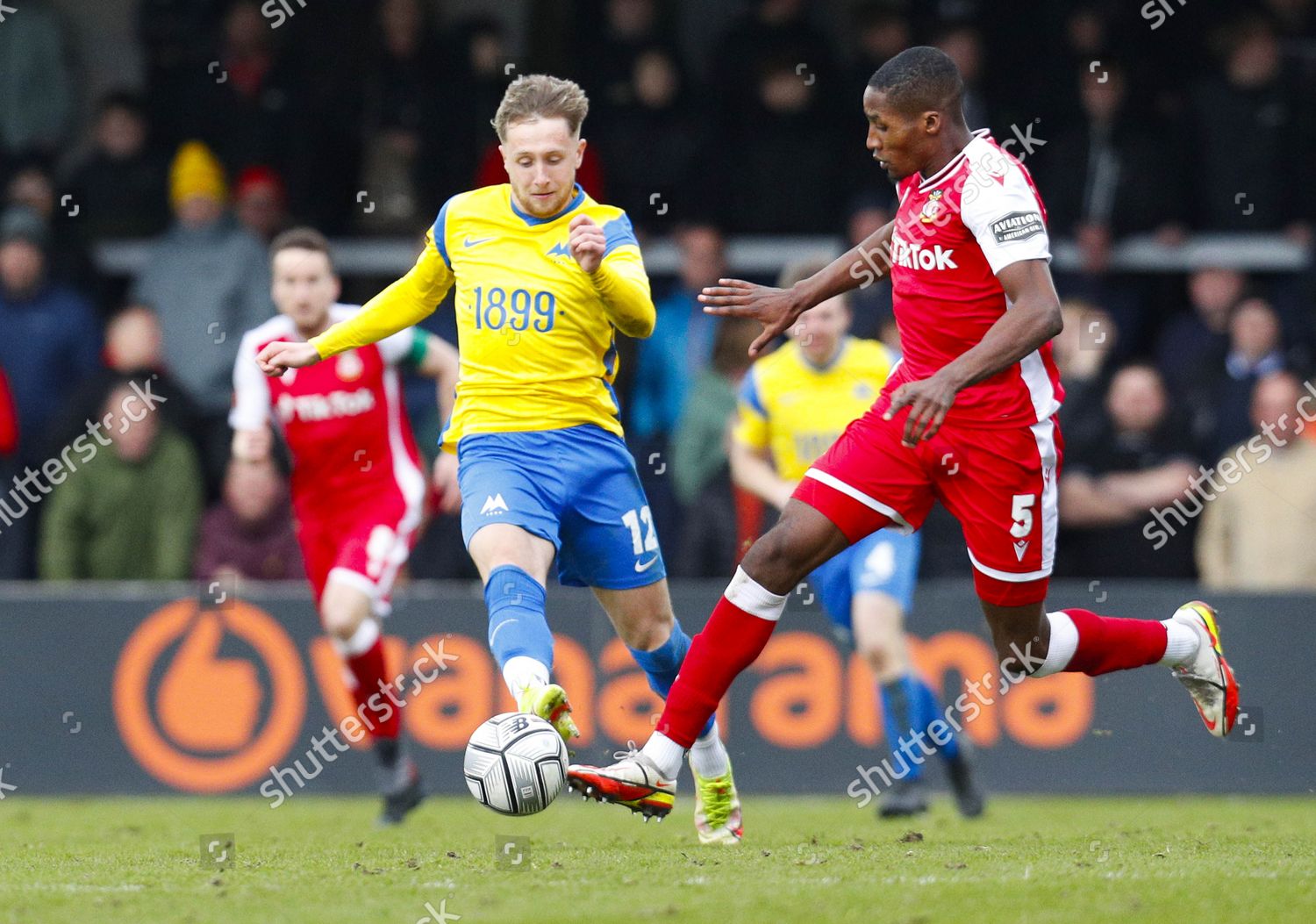 Stephen Wearne Torquay United Challenges Ball Editorial Stock Photo